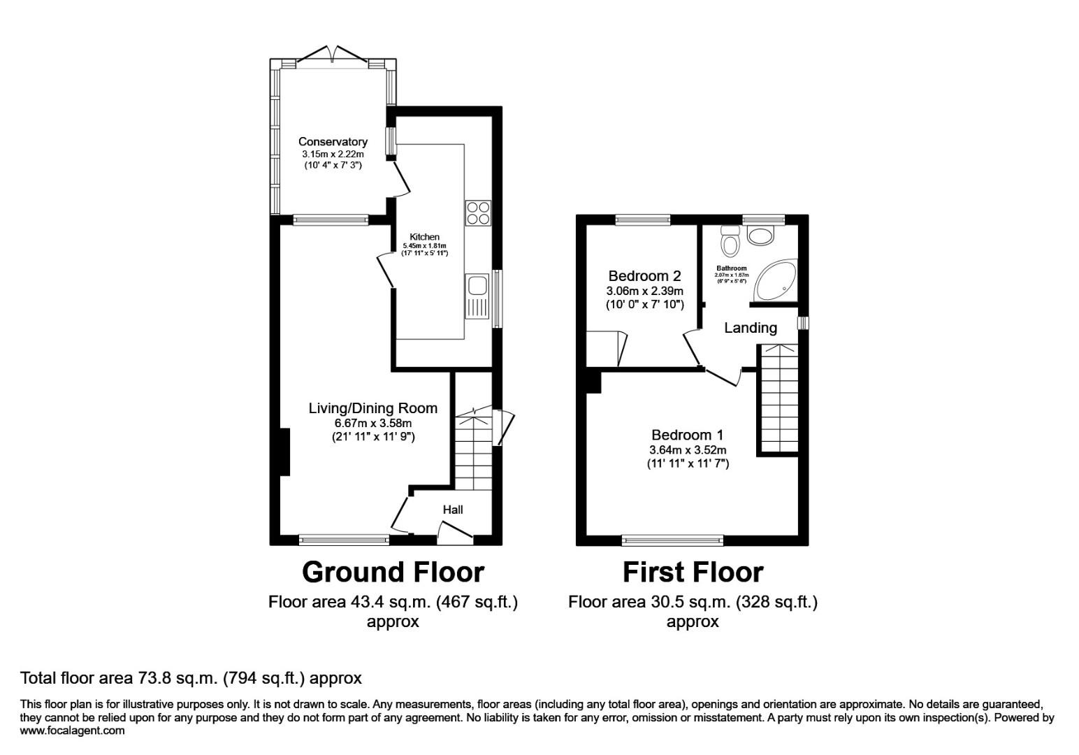 21, Tansley Drive, Sheffield floorplan