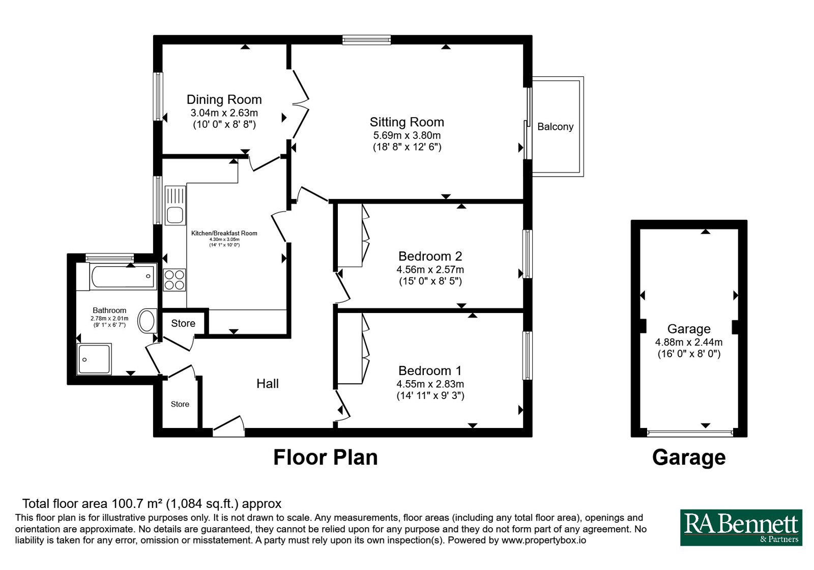 St. Georges Road, Gloucestershire floorplan