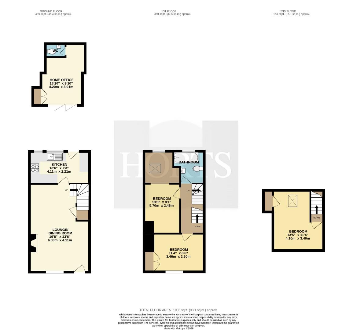 46, Brookside, Rugby floorplan