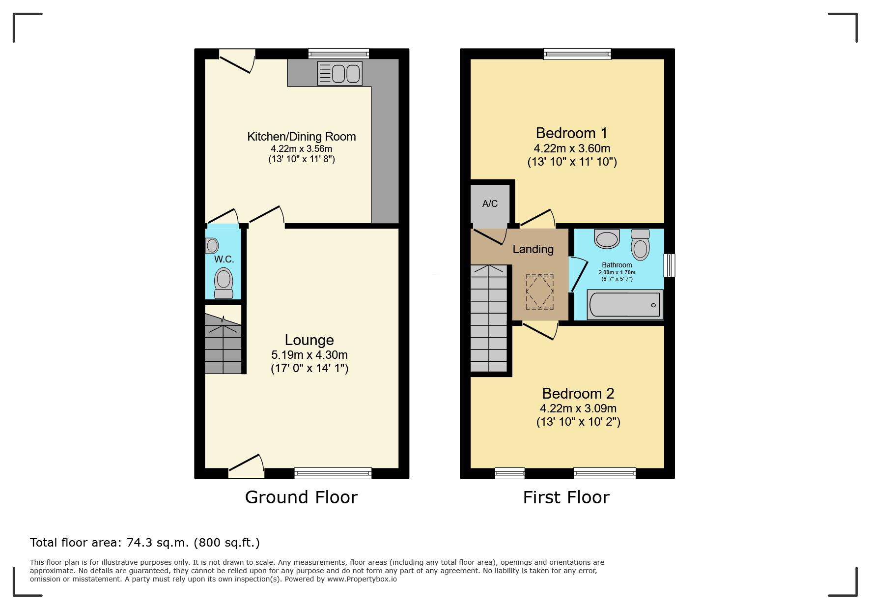 12a, Forest Way, MARKET RASEN floorplan
