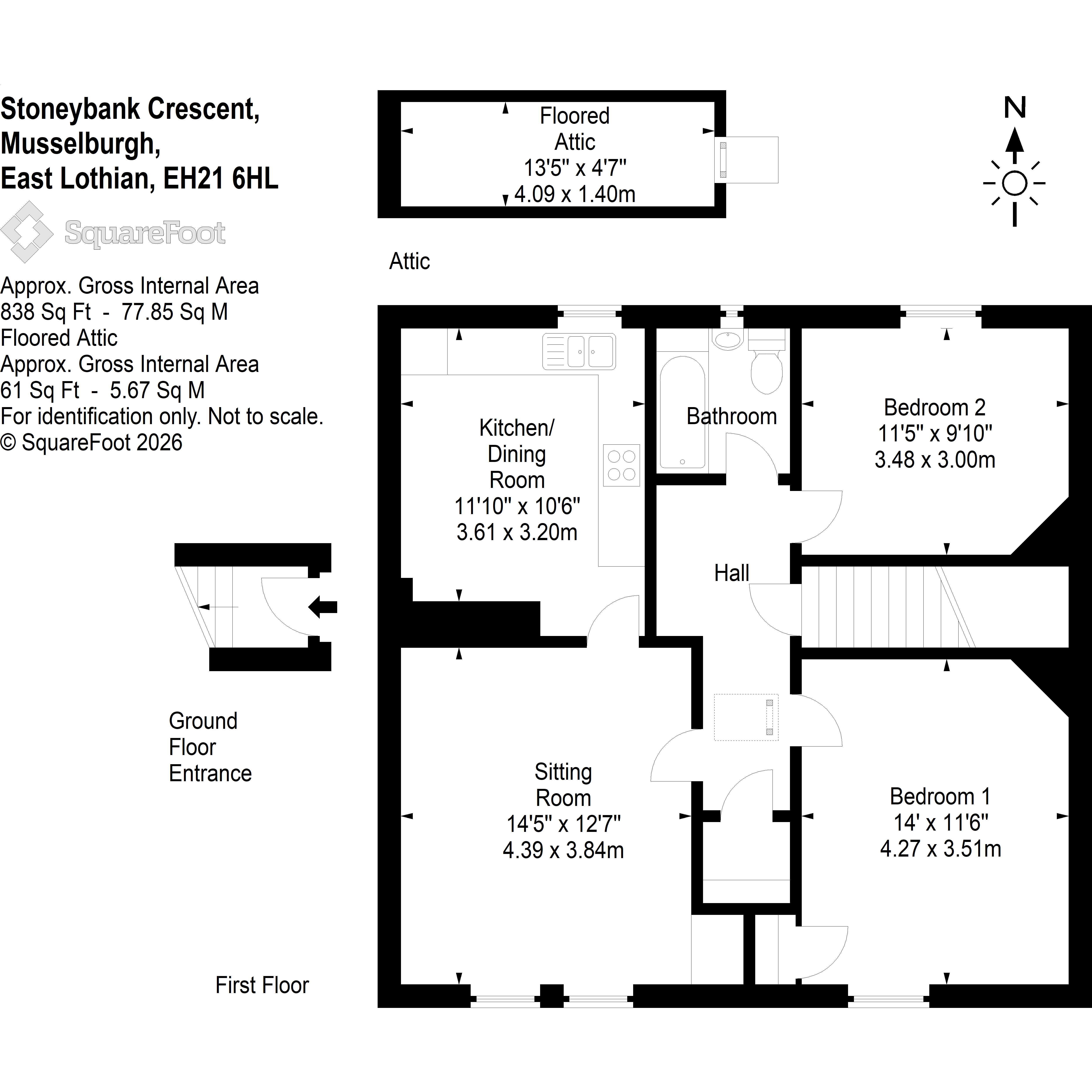 40, Stoneybank Crescent, Musselburgh floorplan