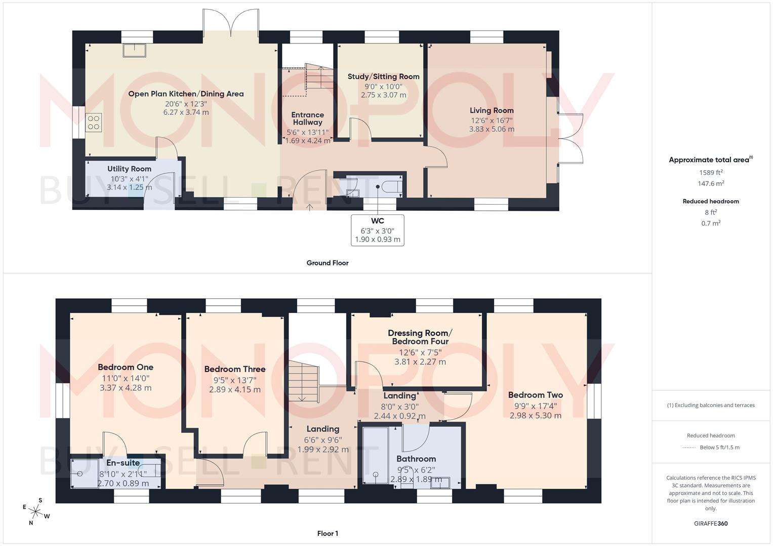 Dolgoed, Ffordd Las, Cymau, Wrexham floorplan