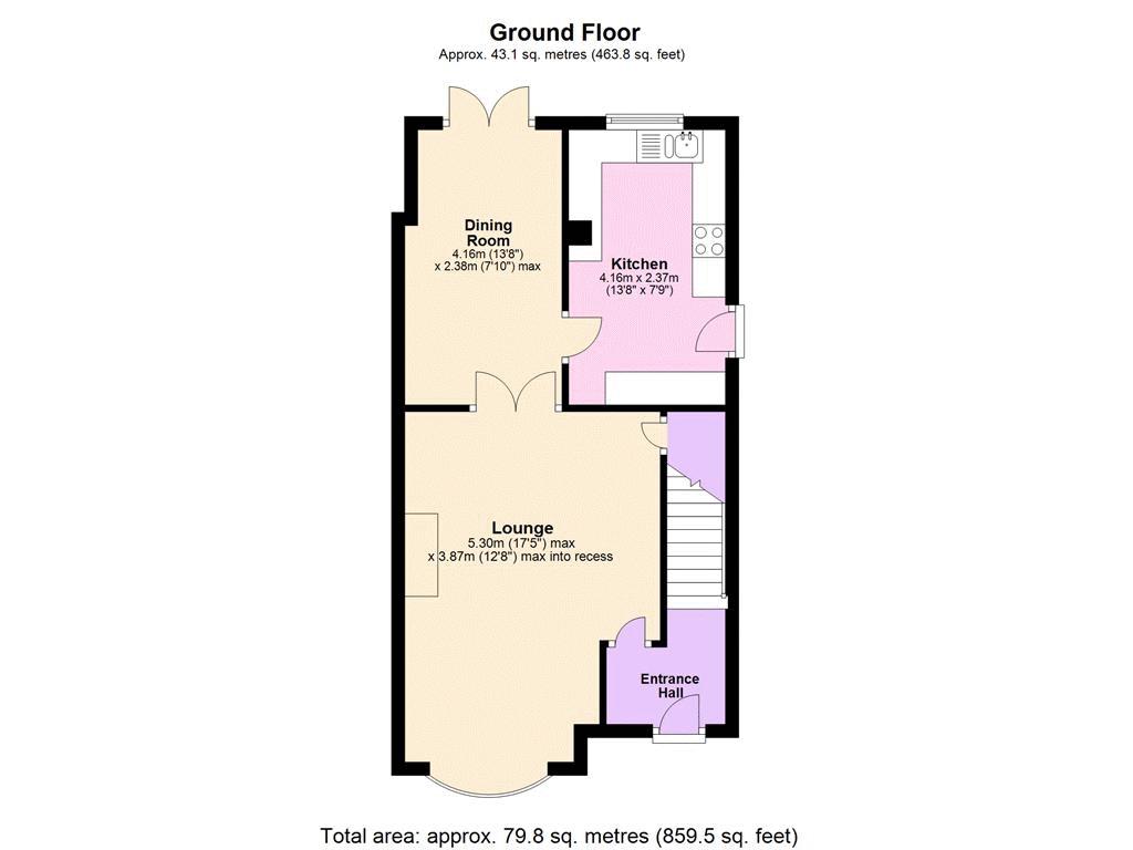 3 Bedrooms Semi-detached house for sale in Lincroft, Oakley, Bedford MK43