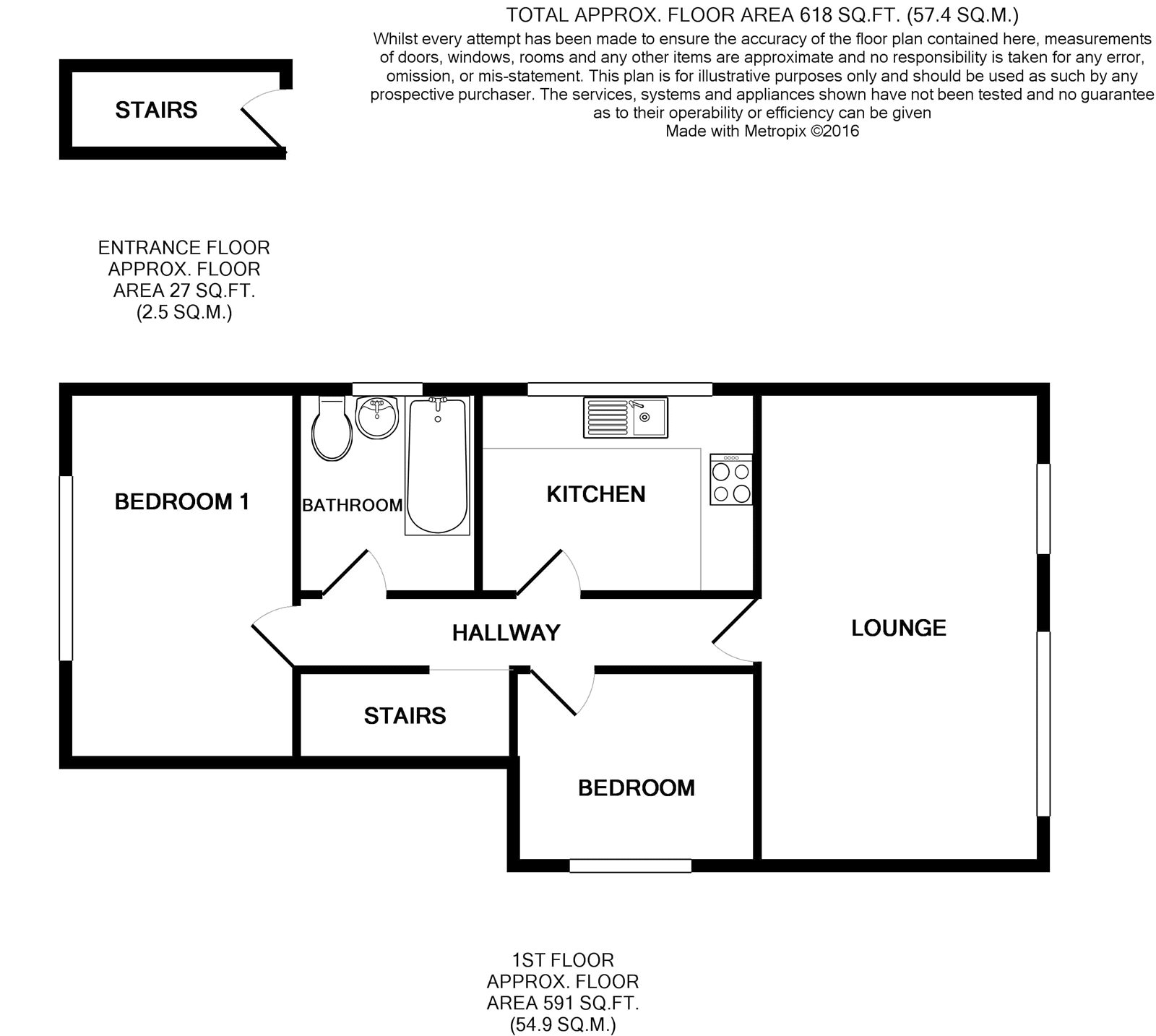 2 Bedrooms Flat to rent in Denning Court, 122 Selhurst Road, London SE25