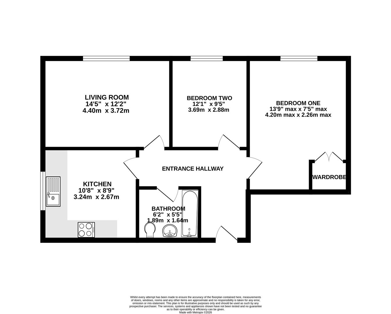 Flat 20, Holland Court, Denmark Road, Gloucester floorplan