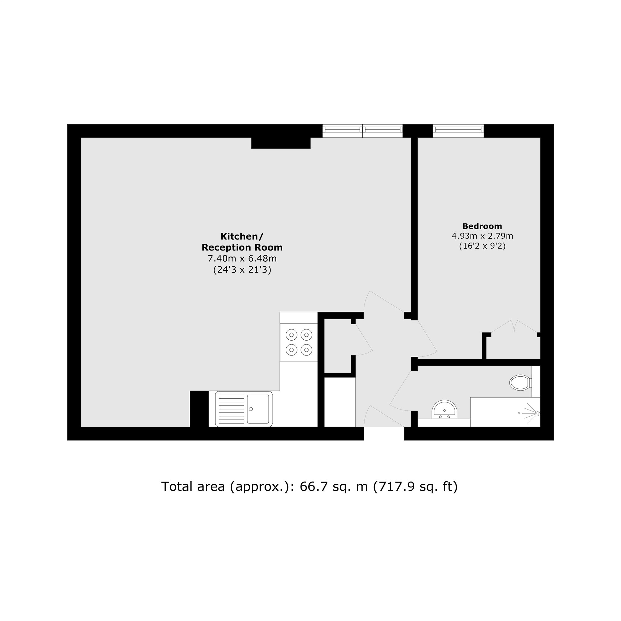 Flat 84, Gainsborough House, Cassilis Road, London floorplan