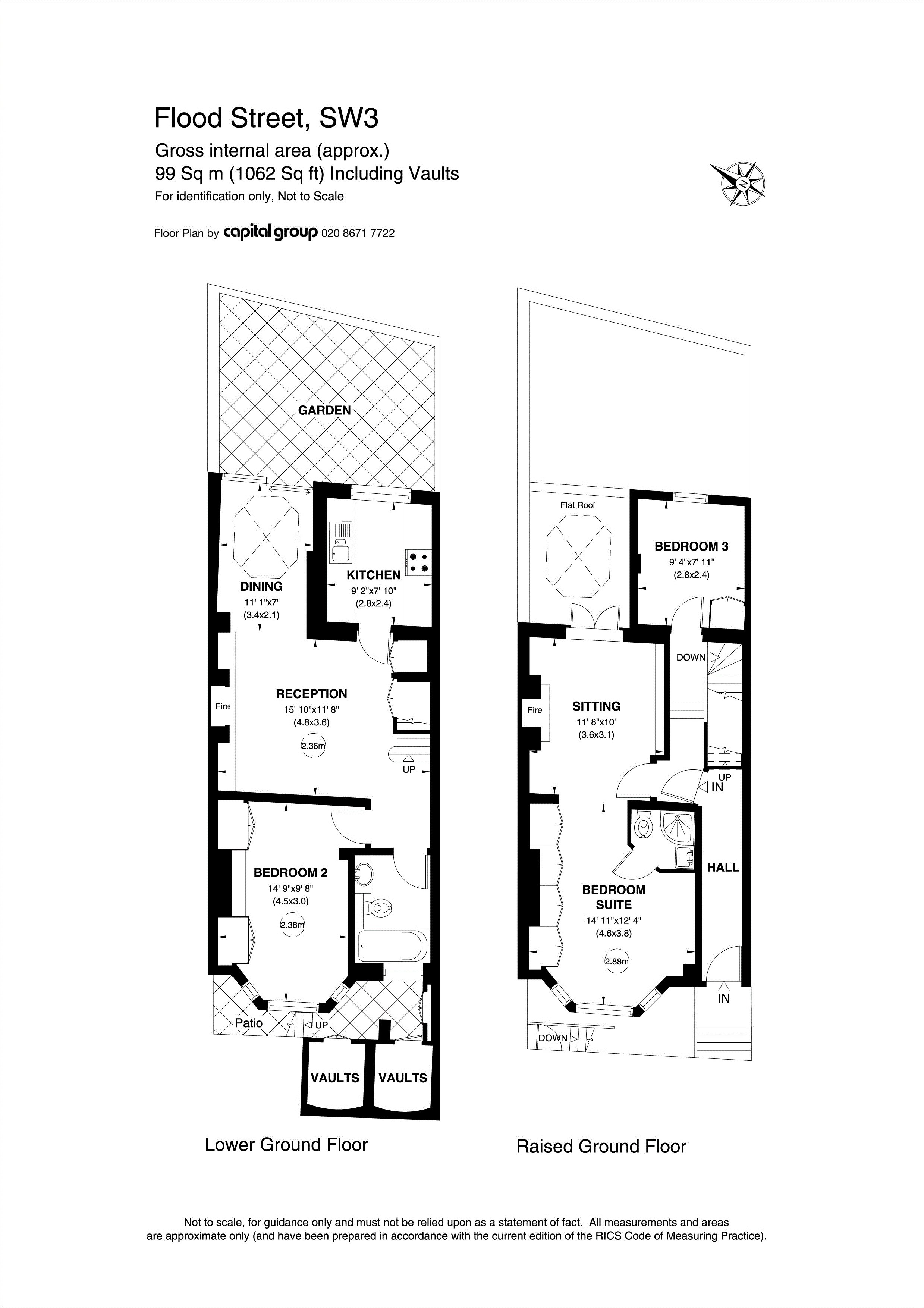 3 Bedrooms Flat to rent in Flood Street, Chelsea SW3