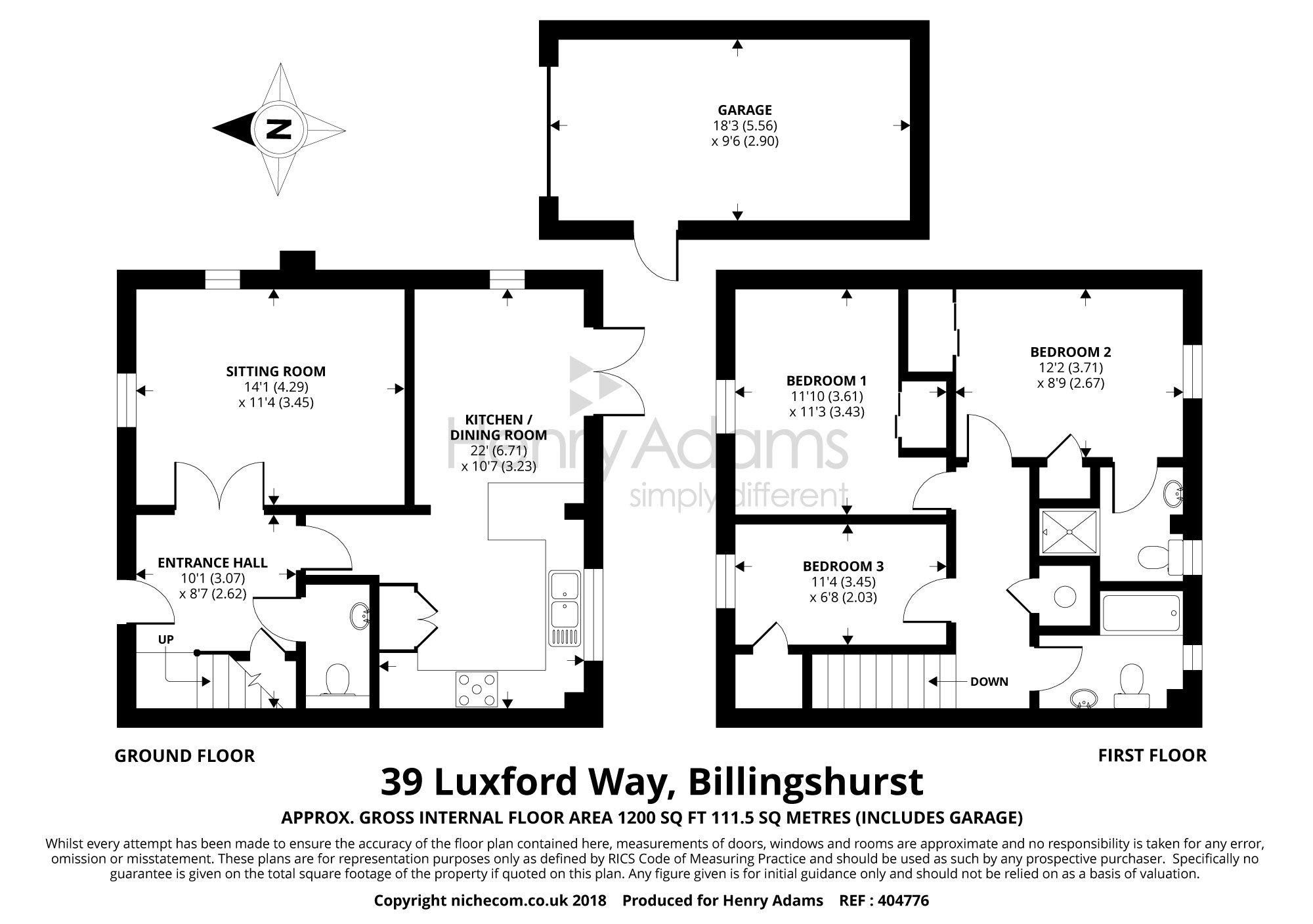 3 Bedrooms Semi-detached house for sale in Luxford Way, Billingshurst RH14