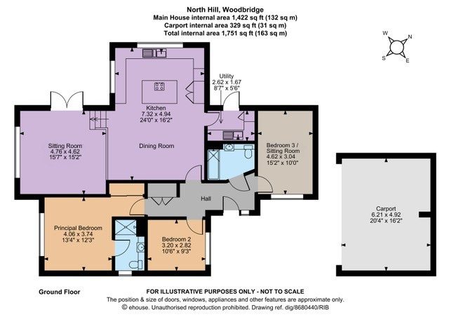 20, North Hill, Woodbridge floorplan