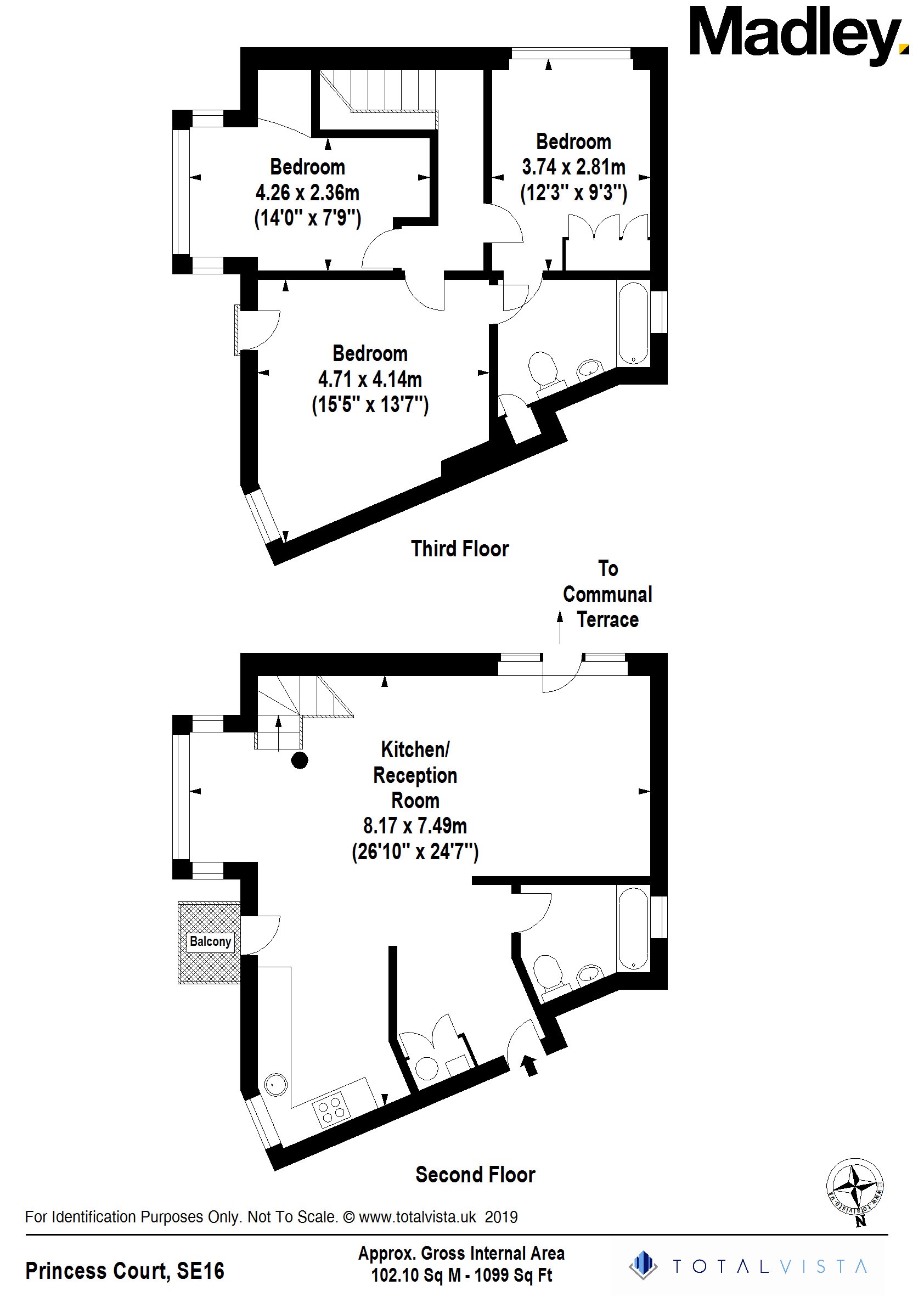 3 Bedrooms Flat for sale in Princes Court, London SE16