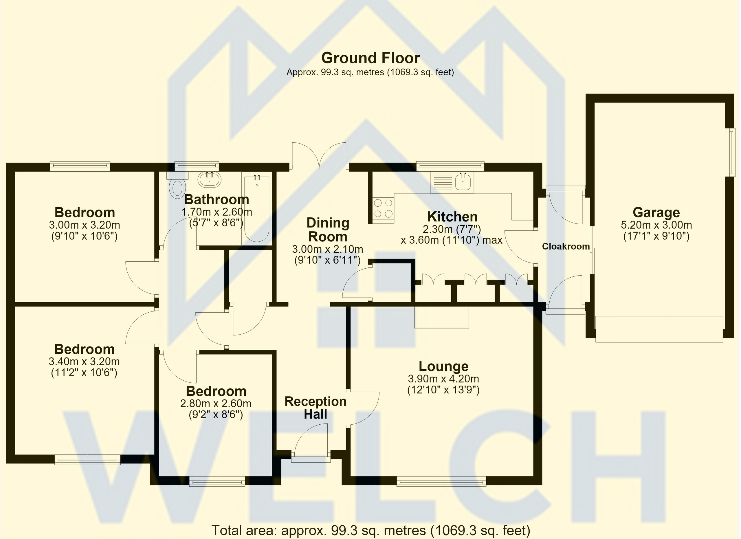 1 Lacon Drive, Shrewsbury floorplan