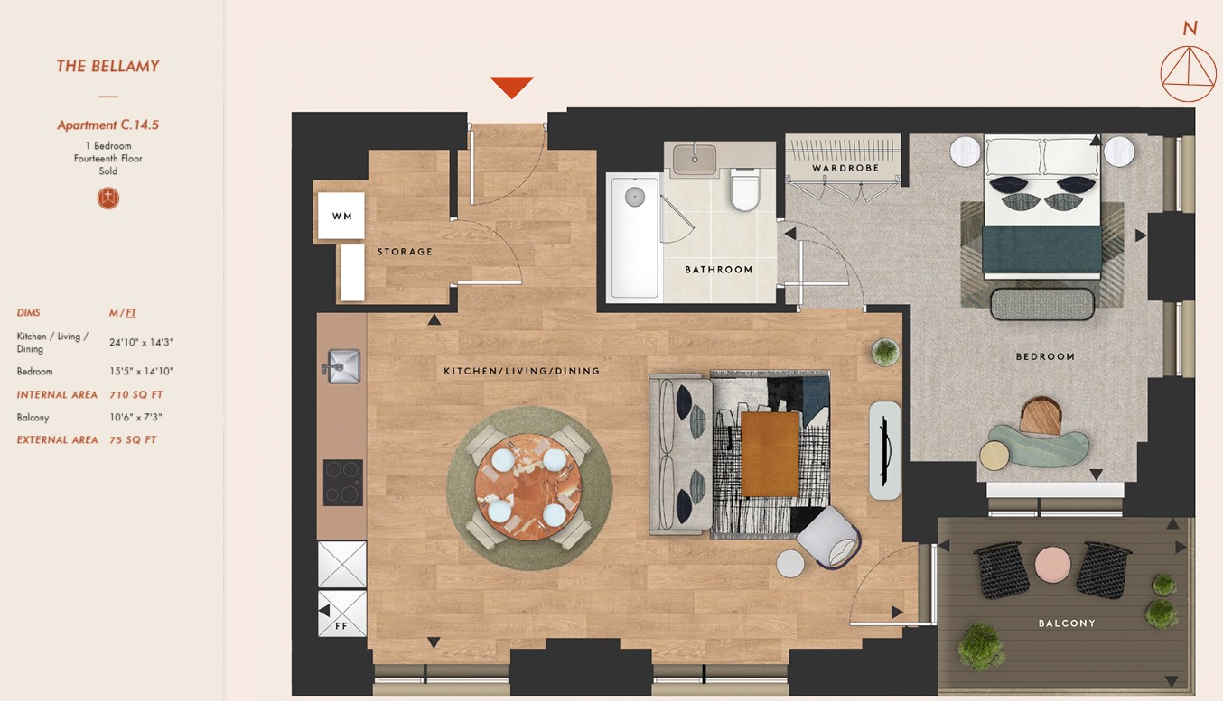 Byng Street, London floorplan
