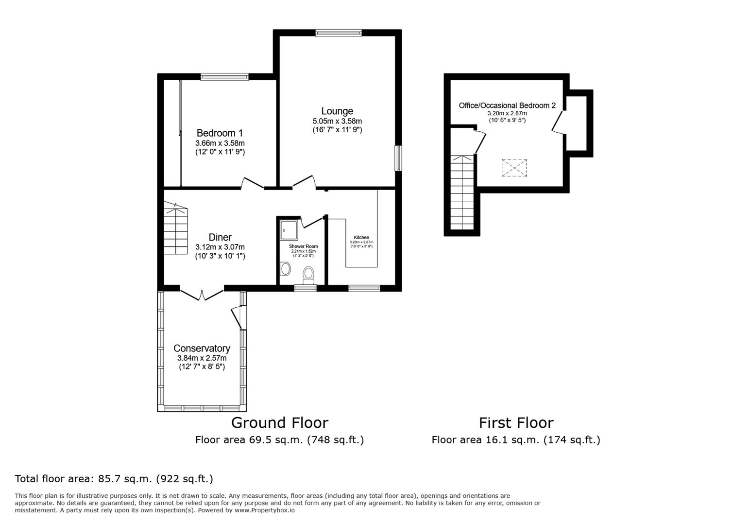 301, Beacon Road, Bradford floorplan