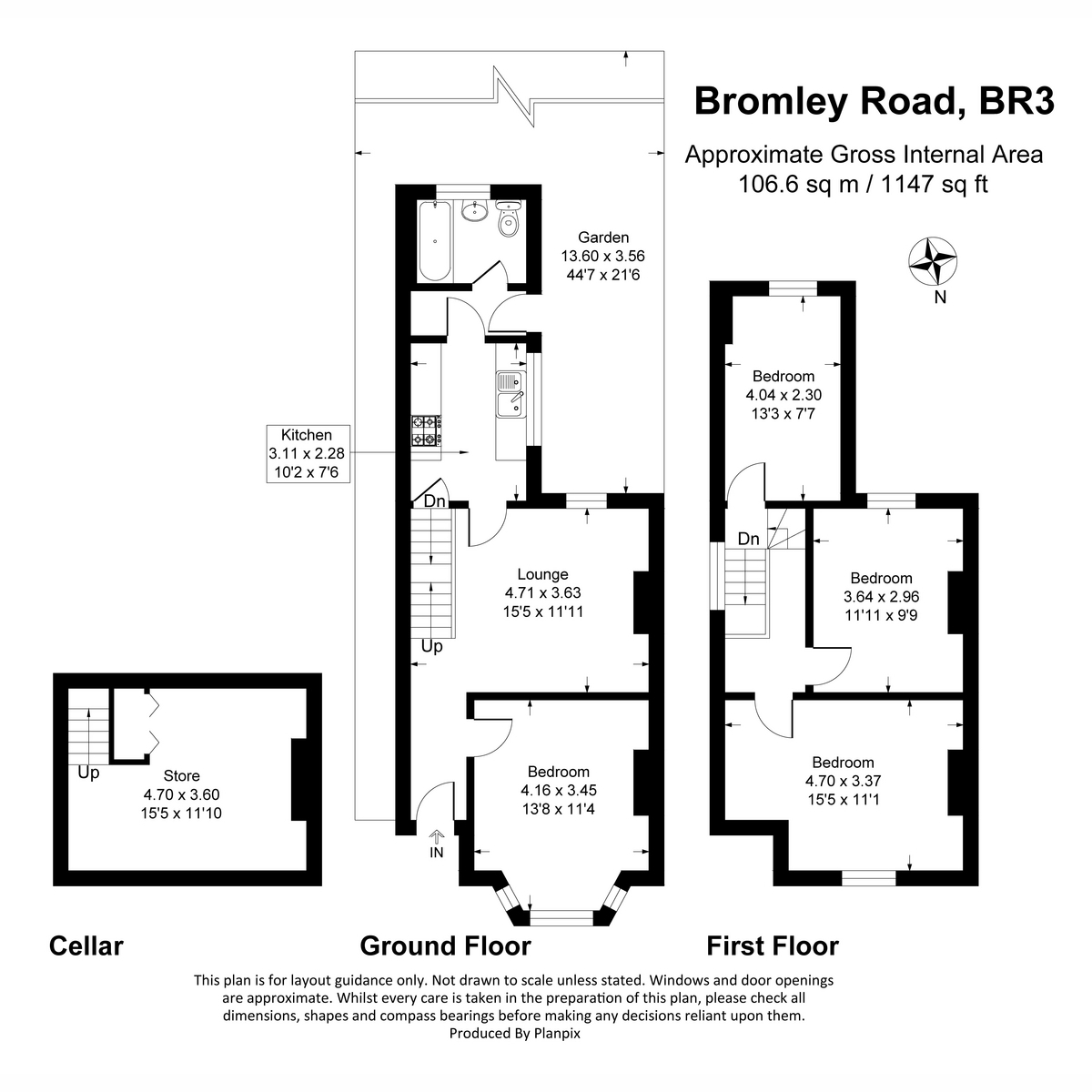 56, Bromley Road, Beckenham floorplan