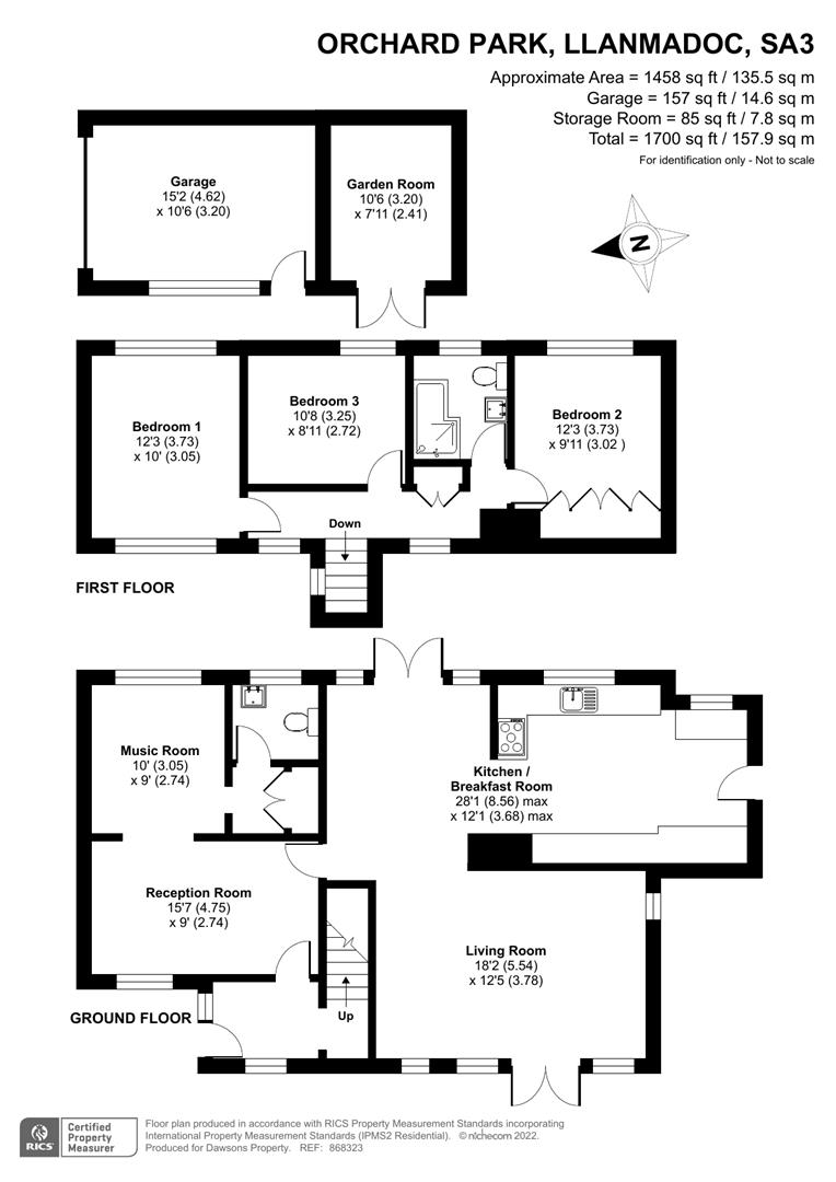 Orchard Park, Llanmadoc, Swansea floorplan