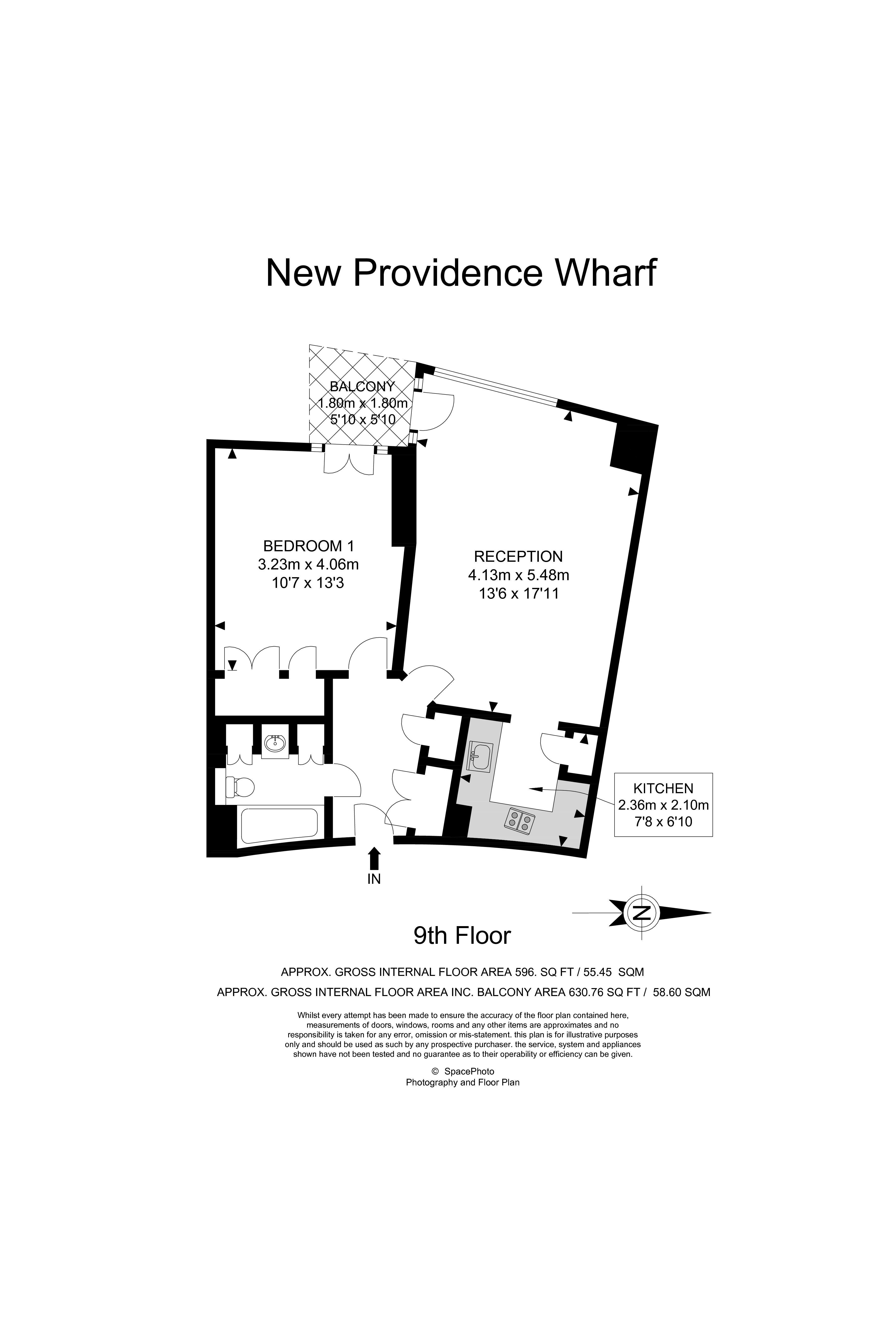 1 Bedrooms Flat to rent in New Providence Wharf, Canary Wharf E14