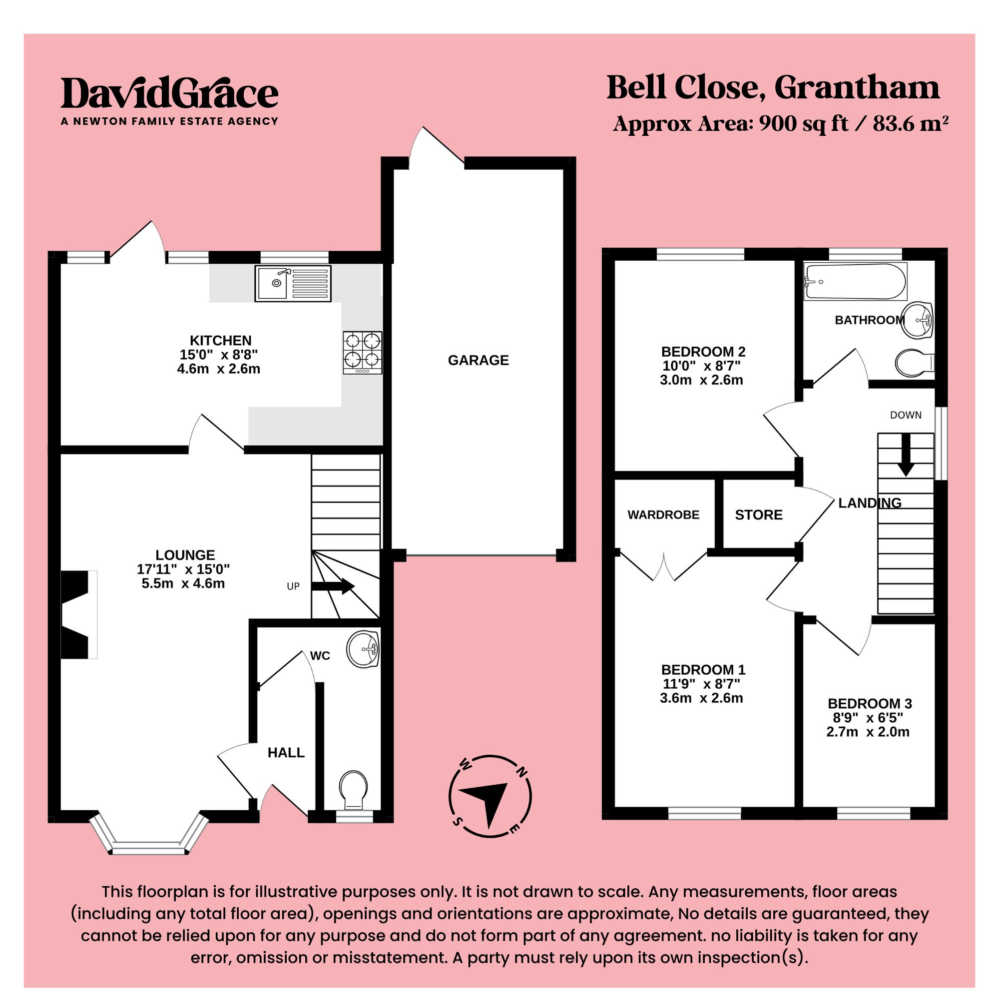 14 Bell Close, Grantham floorplan