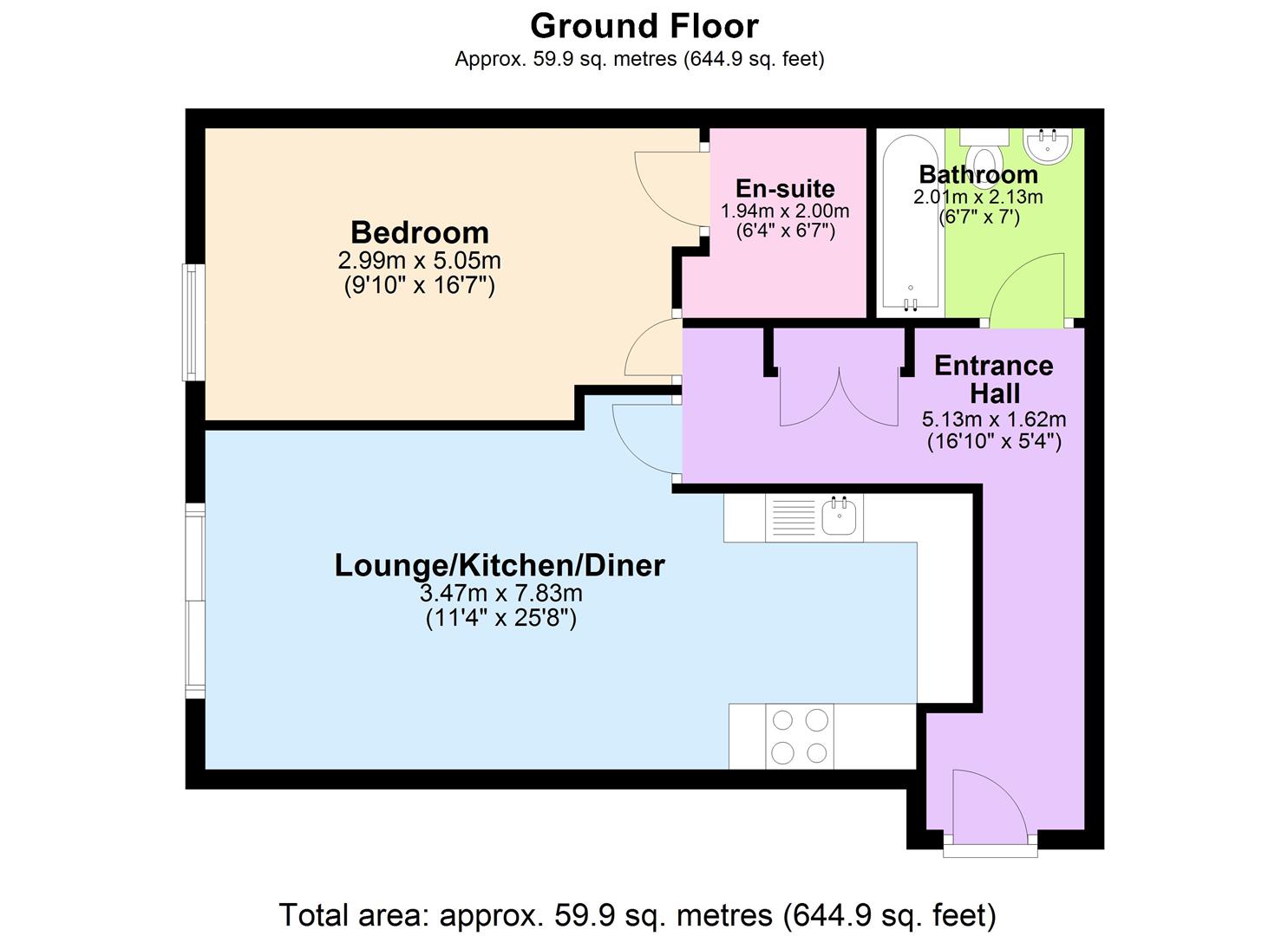 910 Marsden House, Marsden Road, Bolton floorplan