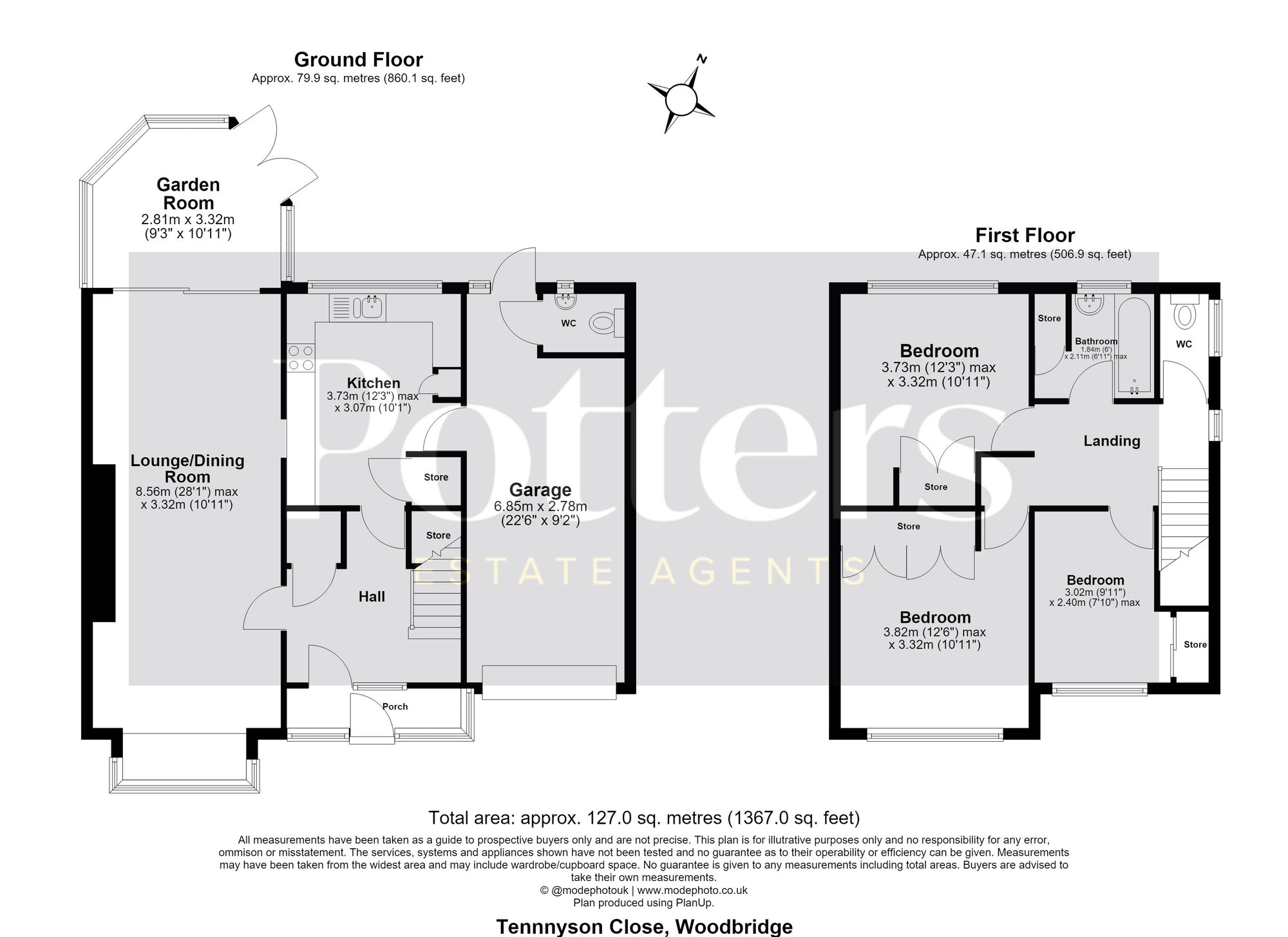 23 Tennyson Close, Woodbridge floorplan