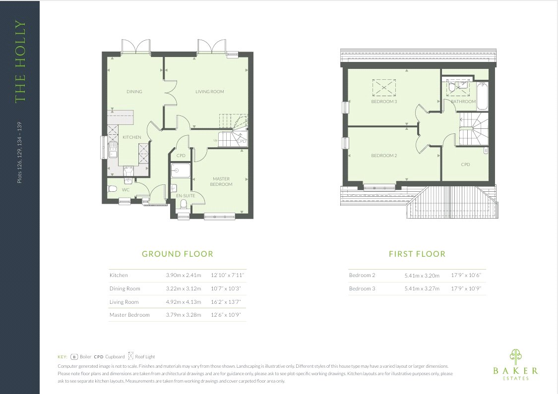 Plot 135, The Holly,, Little Cotton Farm, Devon floorplan