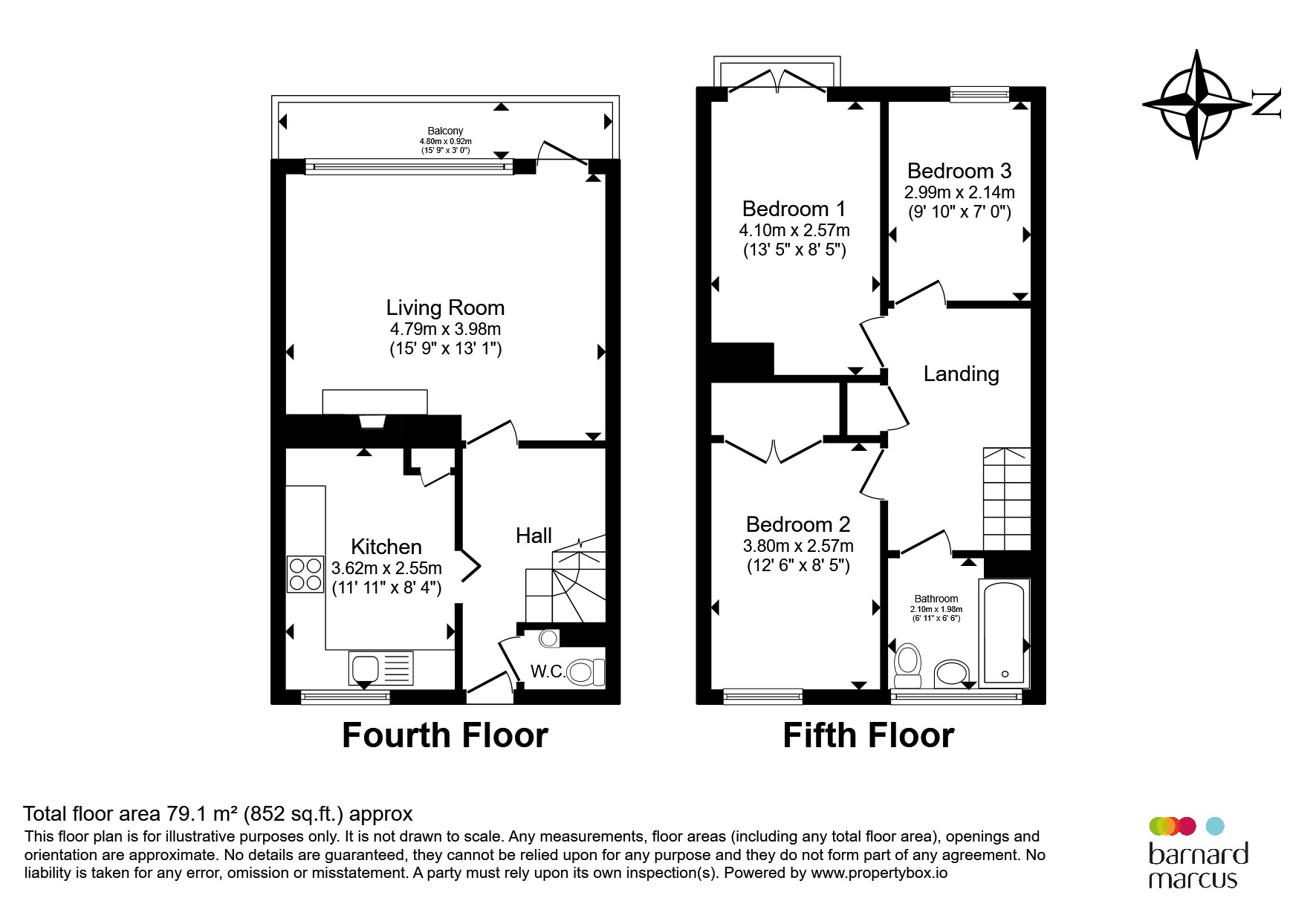 Flat 87, Dovet Court, Mursell Estate, London floorplan