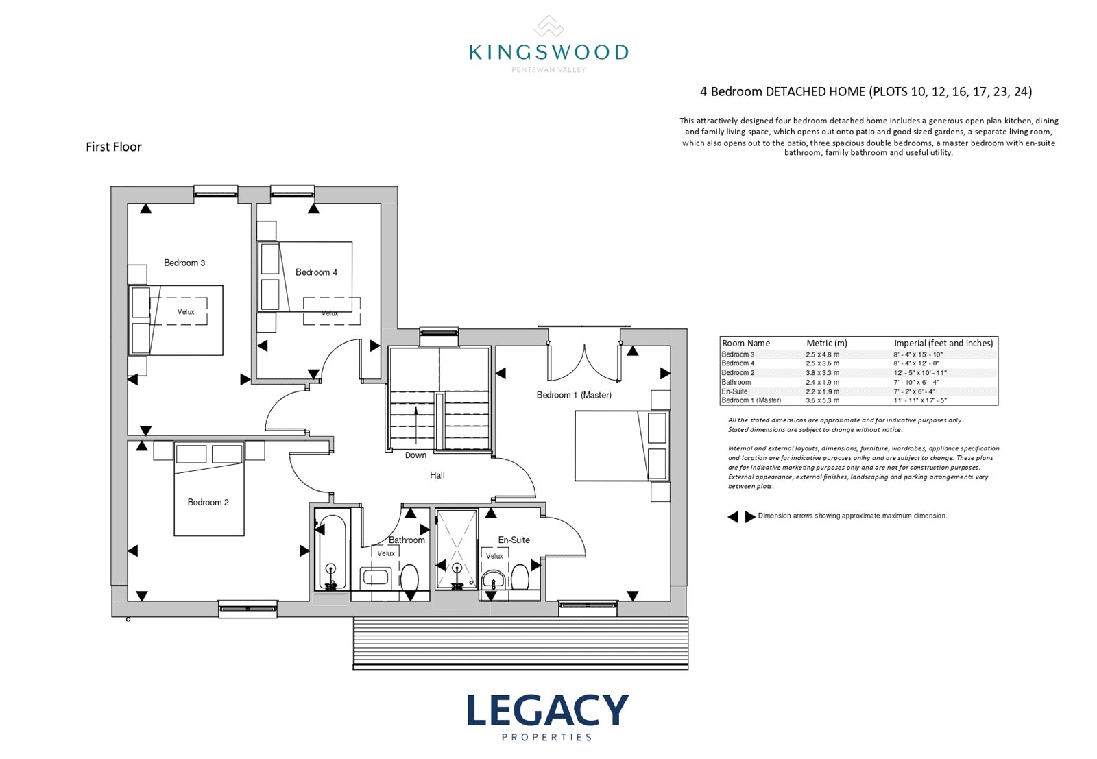 Plot 12, Kingswood, Pentewan Valley floorplan