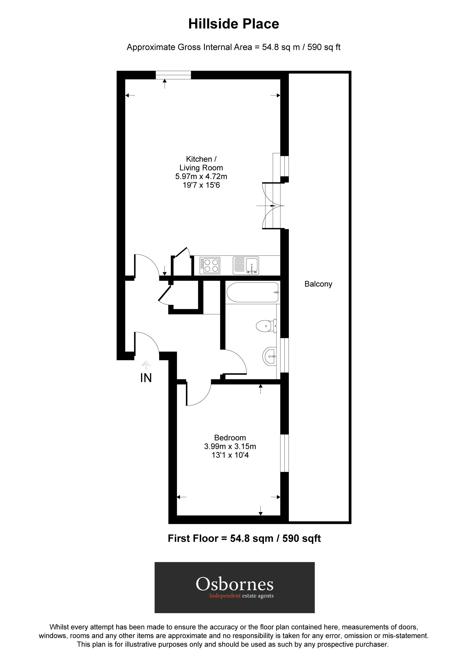 78 Hillside Place 115-117, Farnborough Road, Farnborough floorplan