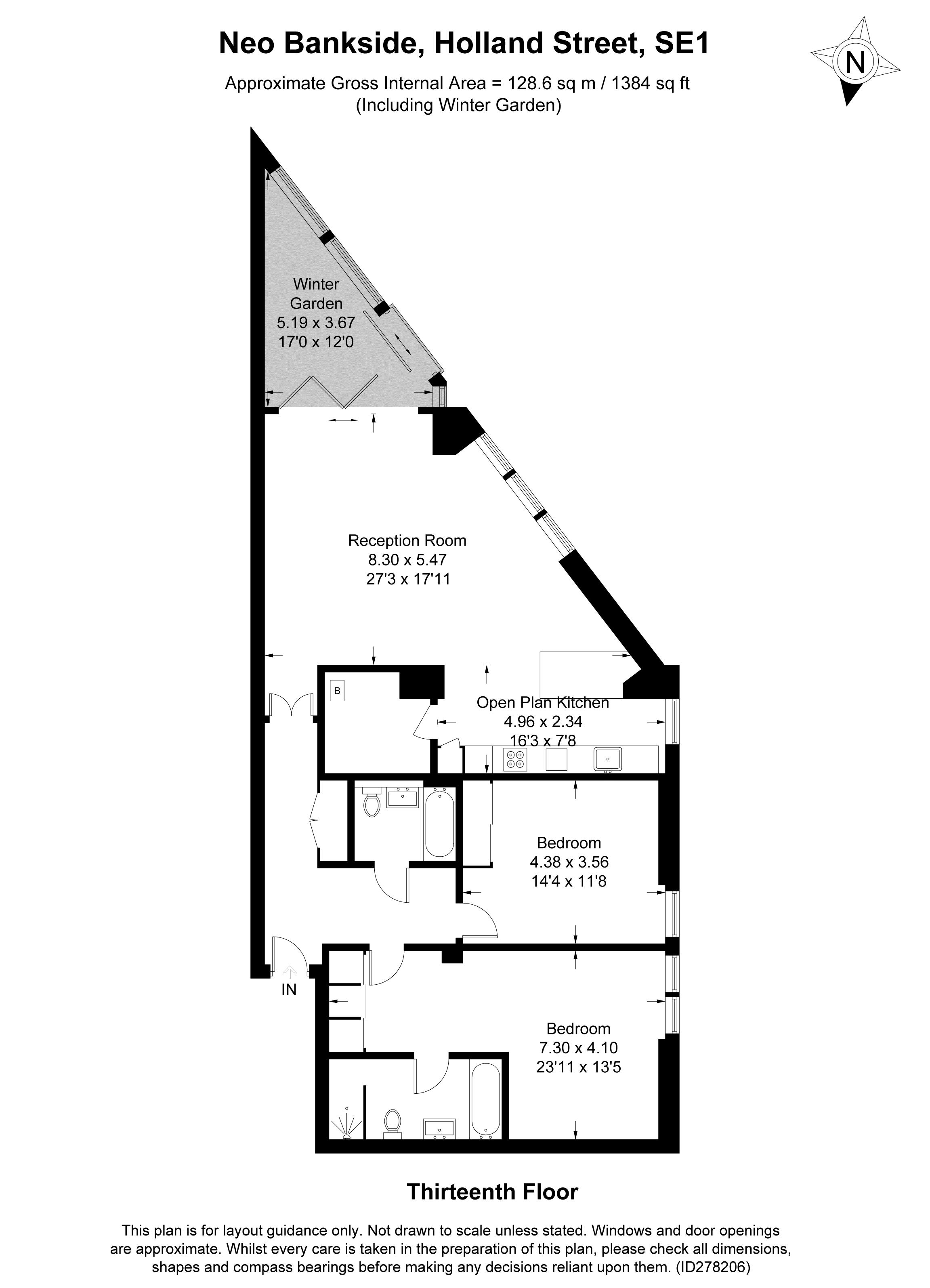 2 Bedrooms Flat to rent in Holland Street, London SE1