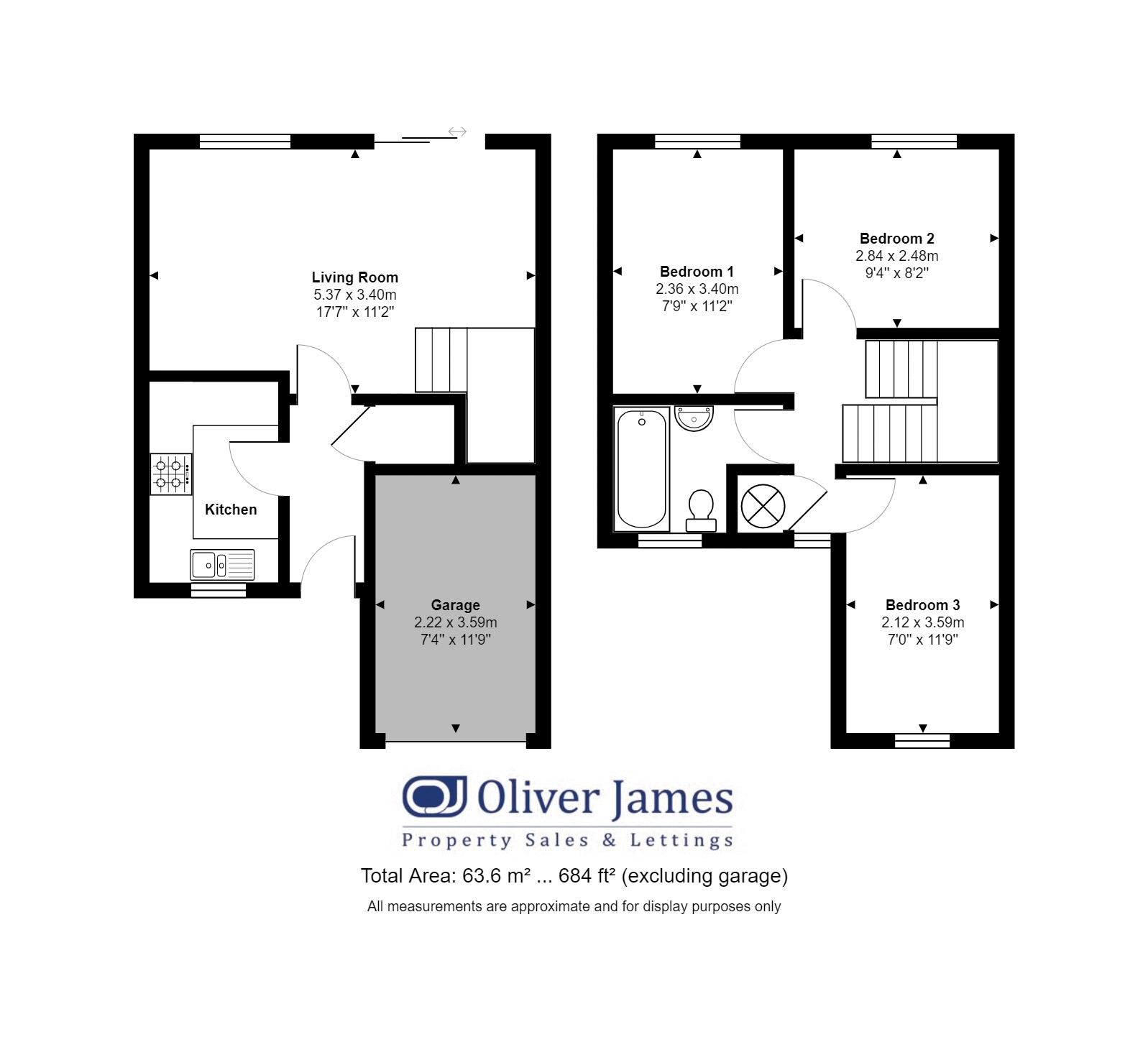 3 bed terraced house to rent in Crummock Water, Stukeley Meadows
