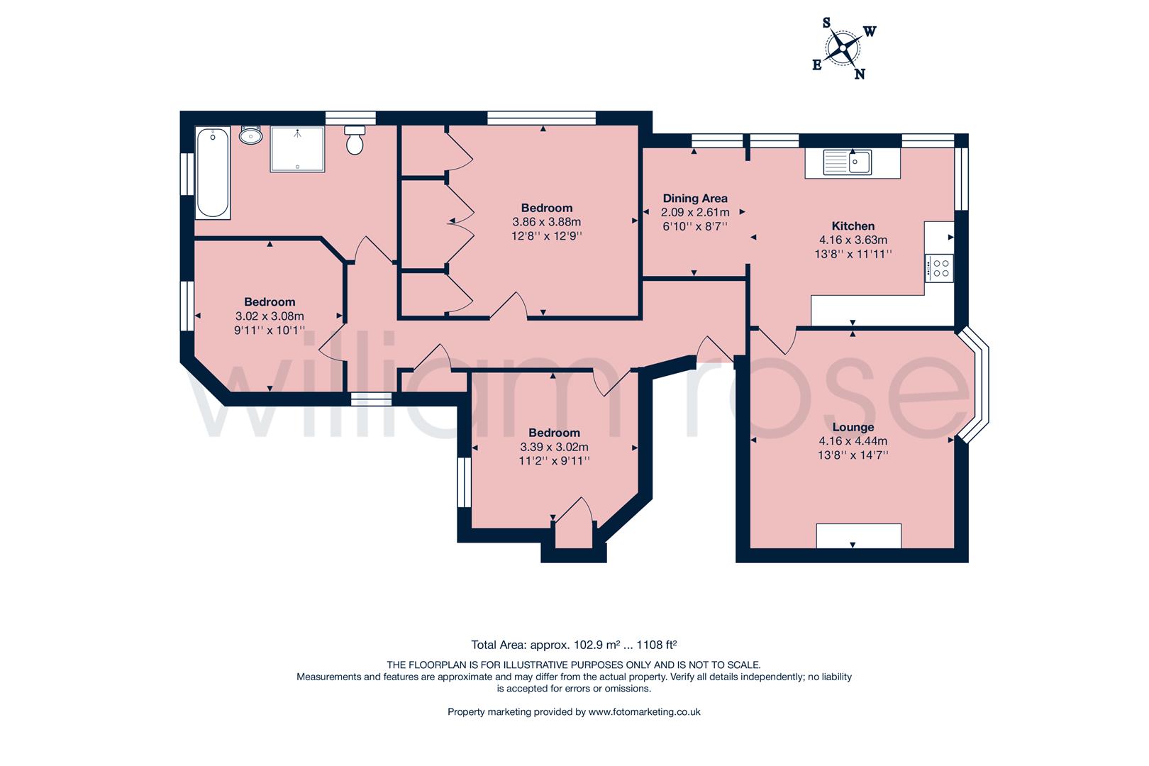 Flat 3, 29, Broomhill Road, Woodford Green floorplan
