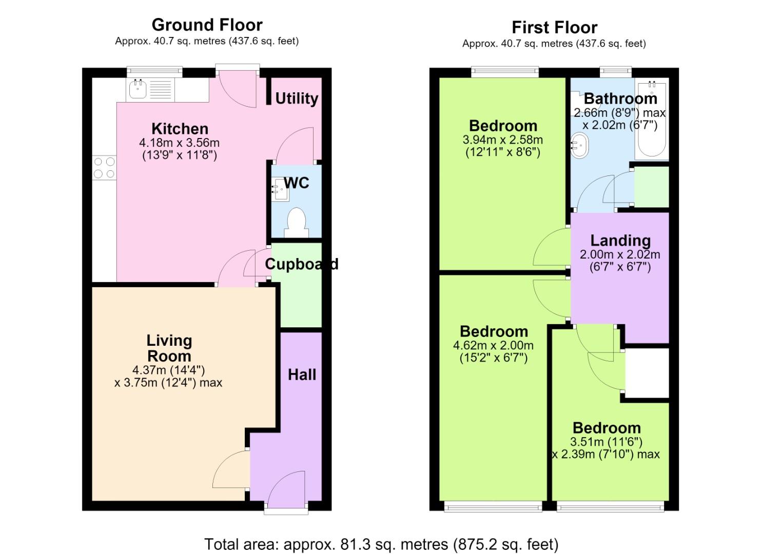 11, Lambert Gardens, Nottingham floorplan