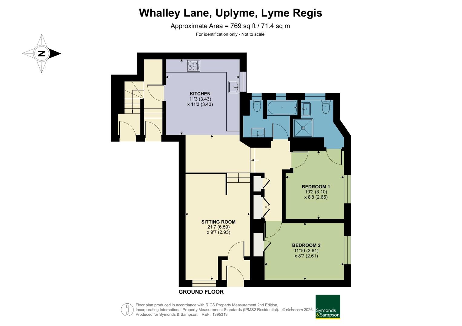 1 New Inn Corner, Whalley Lane, Lyme Regis floorplan