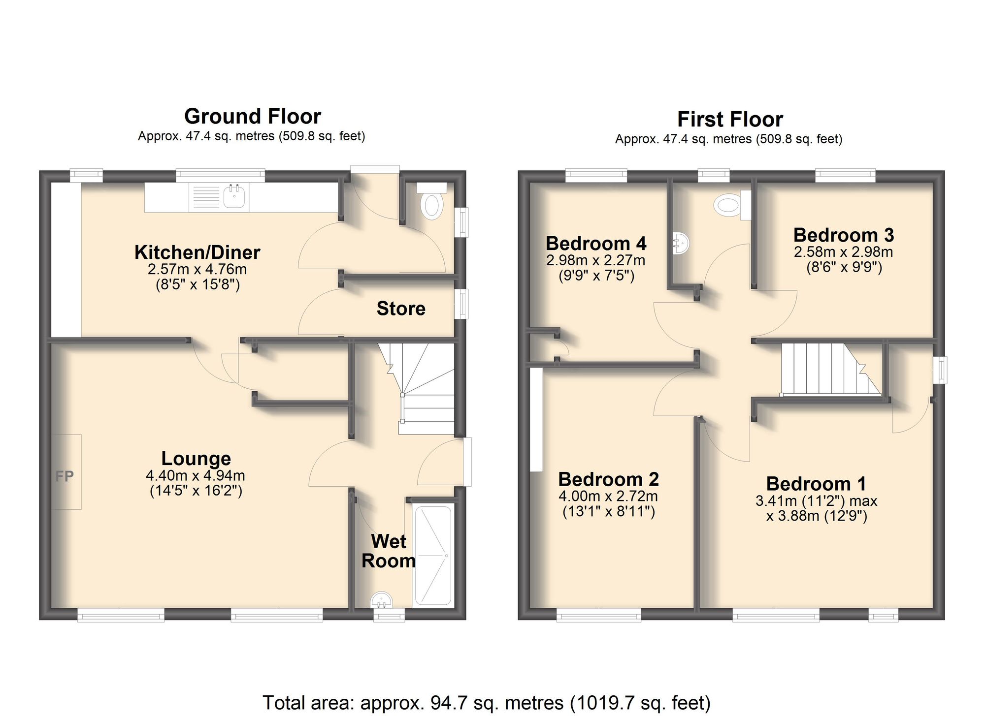 118 Devonshire Avenue North, Chesterfield floorplan