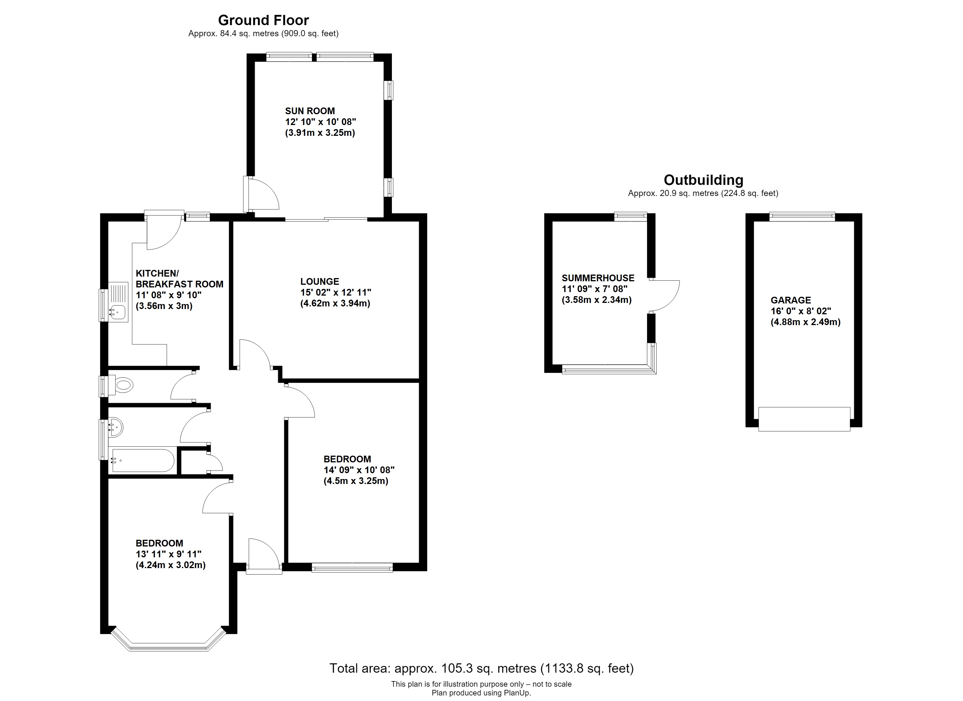 98, Lodge Crescent, Orpington floorplan