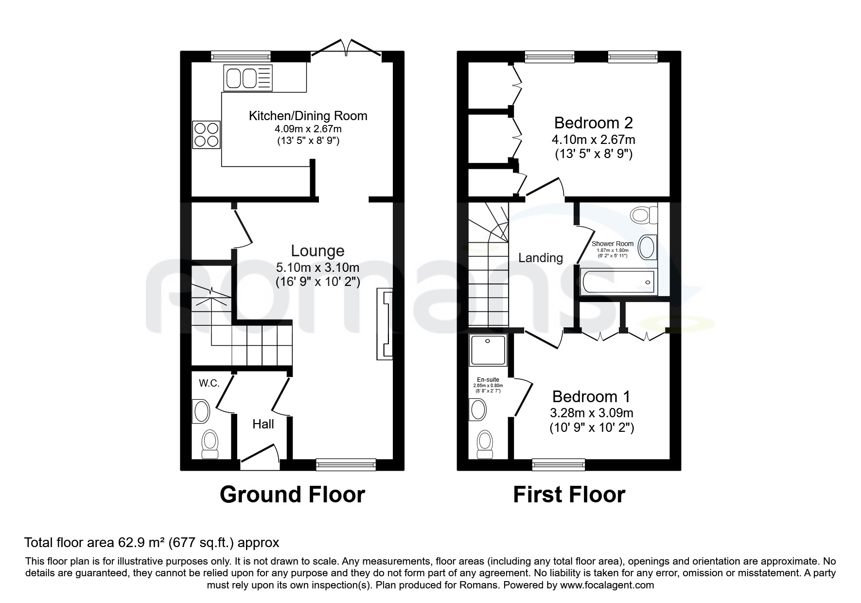 2, The Alders, Badshot Lea floorplan