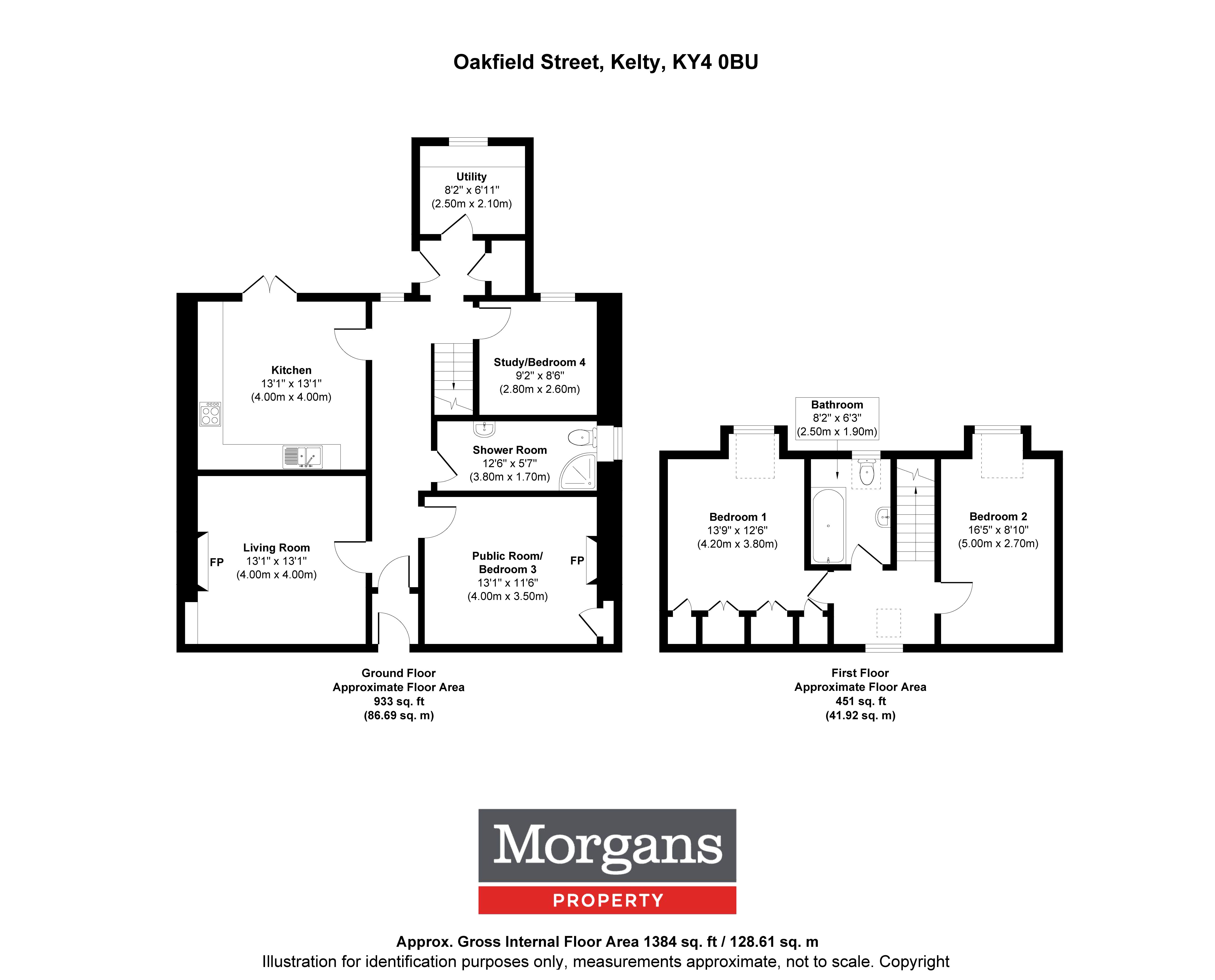 45, Oakfield Street, Kelty floorplan