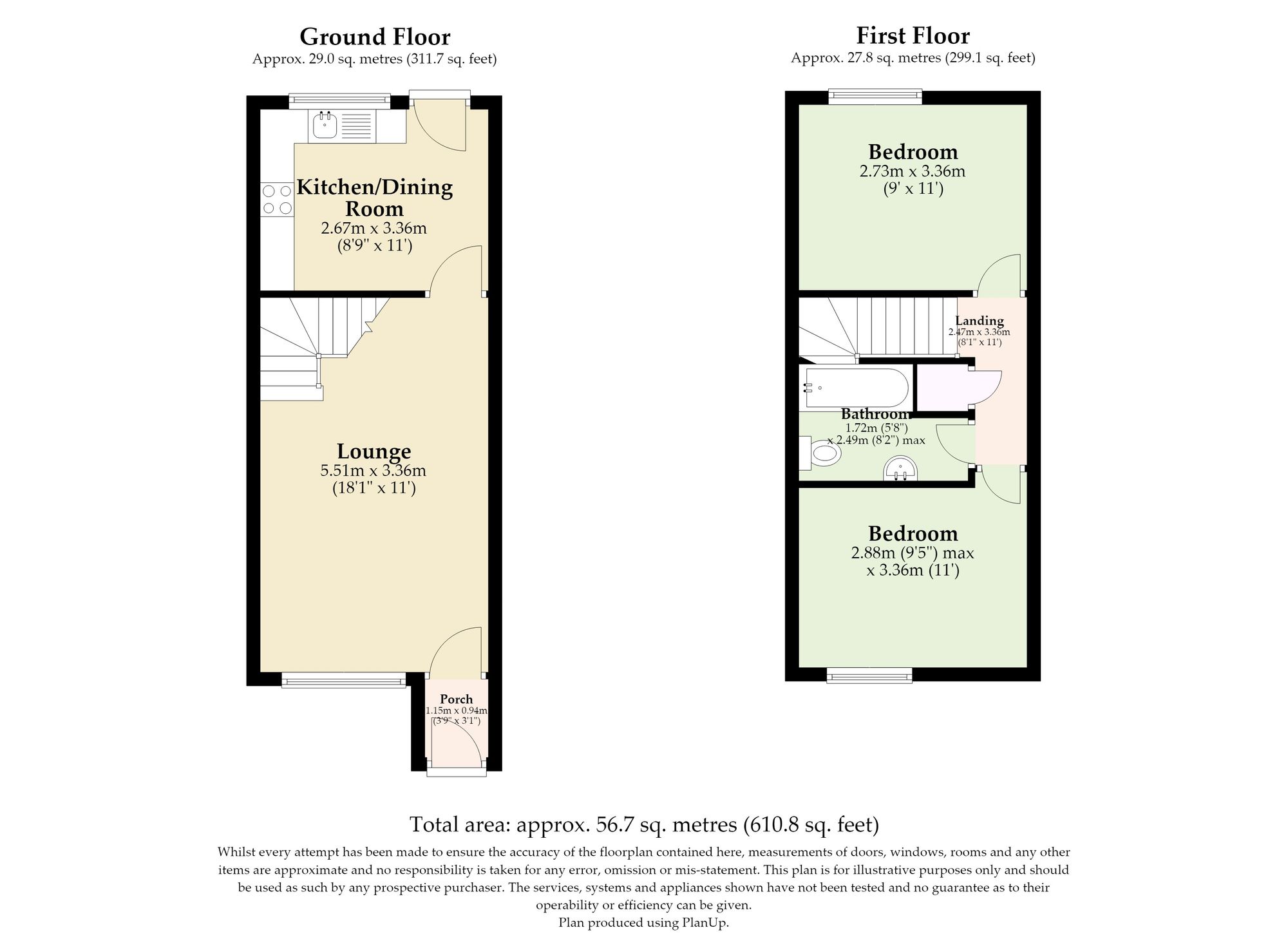 2 Moor Road, Norwich floorplan
