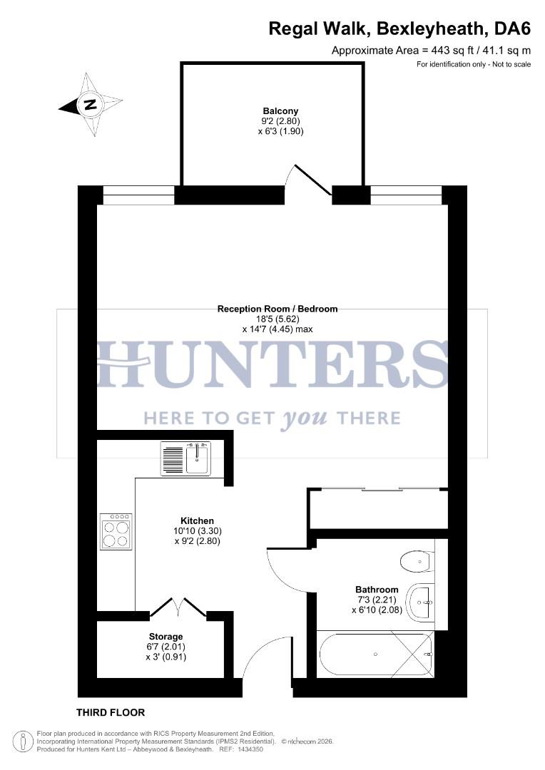 79 Ernest Court, 4, Regal Walk, Bexleyheath floorplan