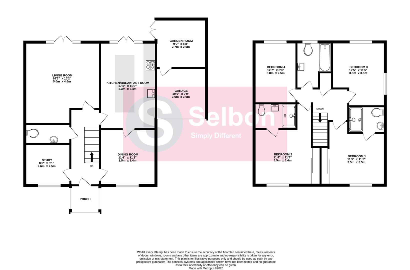 32, Grant Drive, Church Crookham floorplan