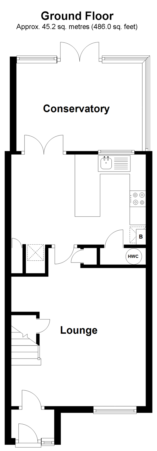 3 Bedrooms End terrace house for sale in Heronswood Court, Horley, Surrey RH6