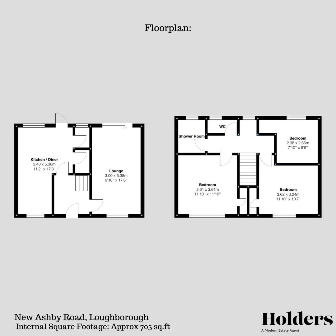 511, New Ashby Road, Loughborough floorplan