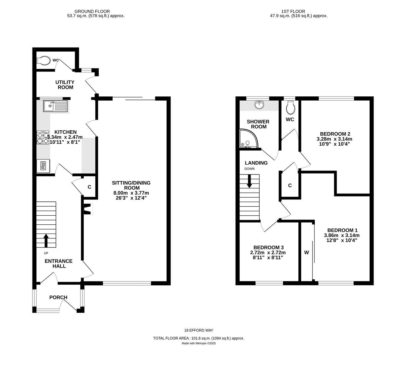 Efford Way, Pennington, Hampshire, SO41 floorplan