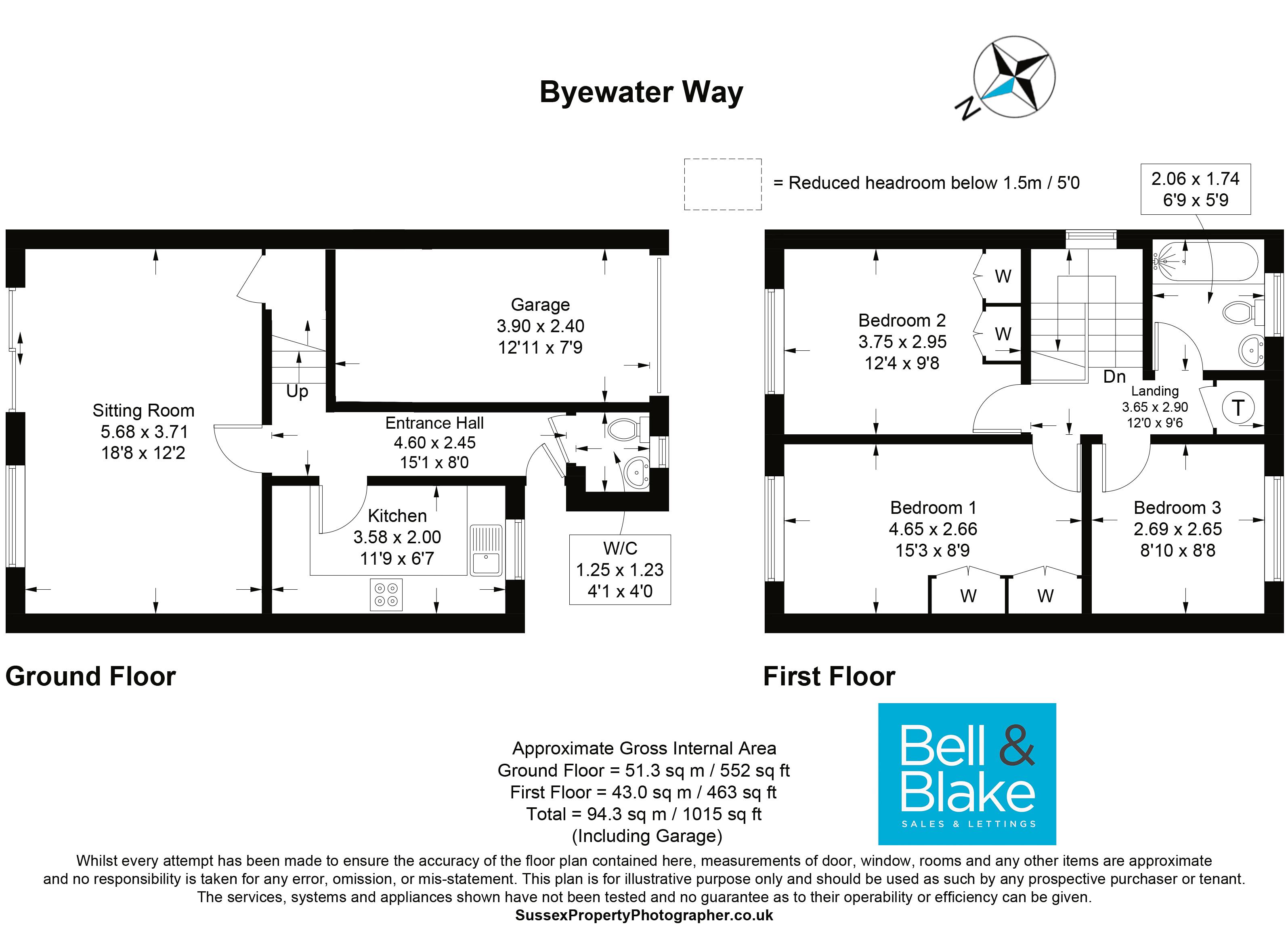 6, Bywater Way, Chichester floorplan