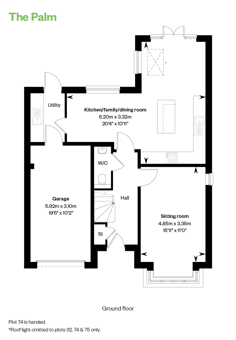 74, Fieldfare Lane, Finchampstead, Wokingham, Rg40 4Bw floorplan