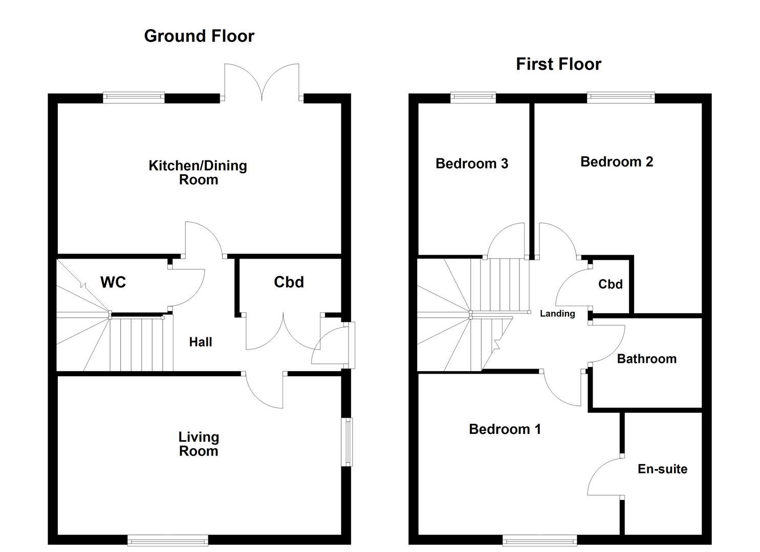 18, Comfrey Court, Corby floorplan