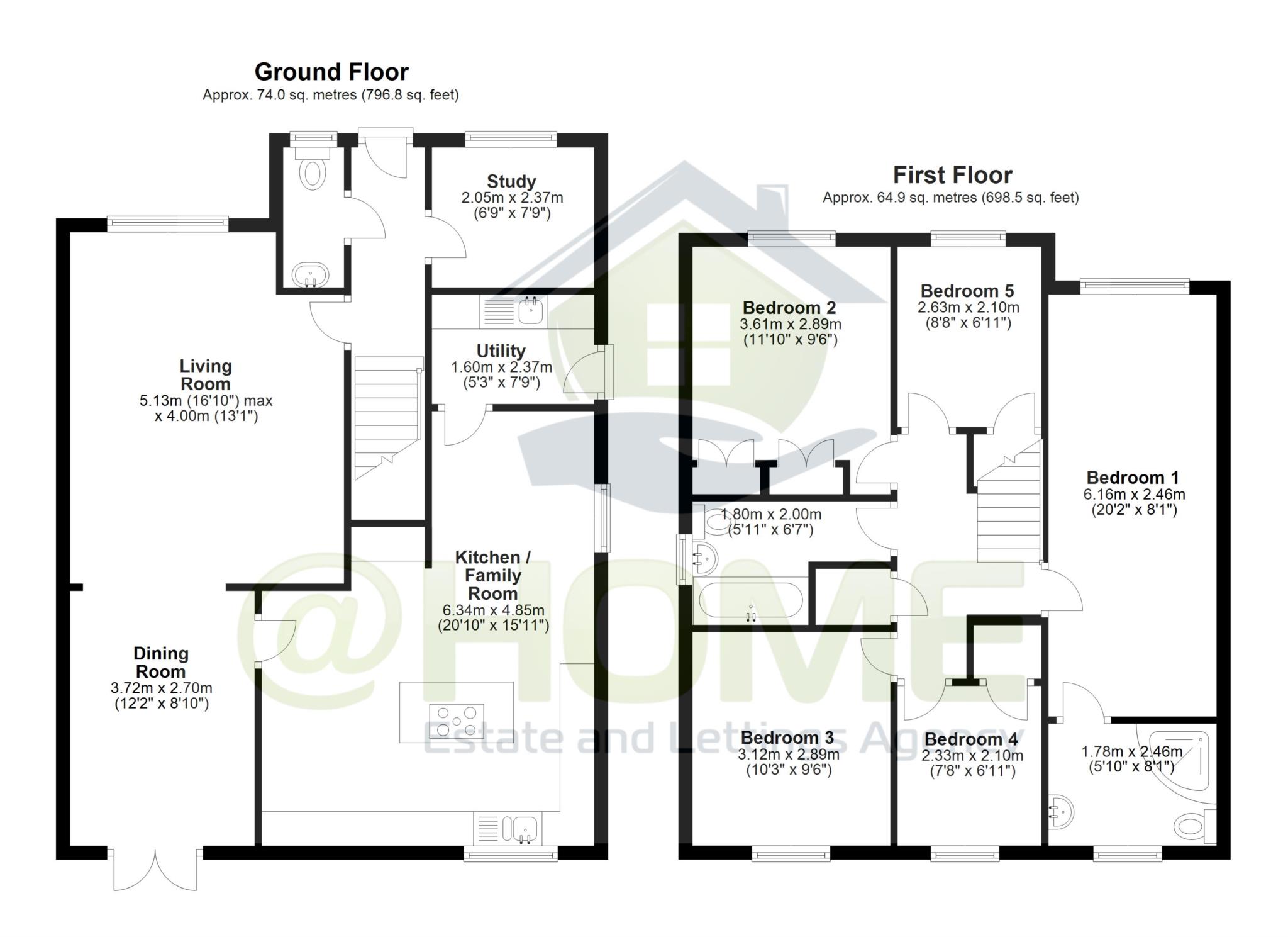 5 Bedrooms Detached house for sale in Walmer Close, Southwater, Horsham RH13