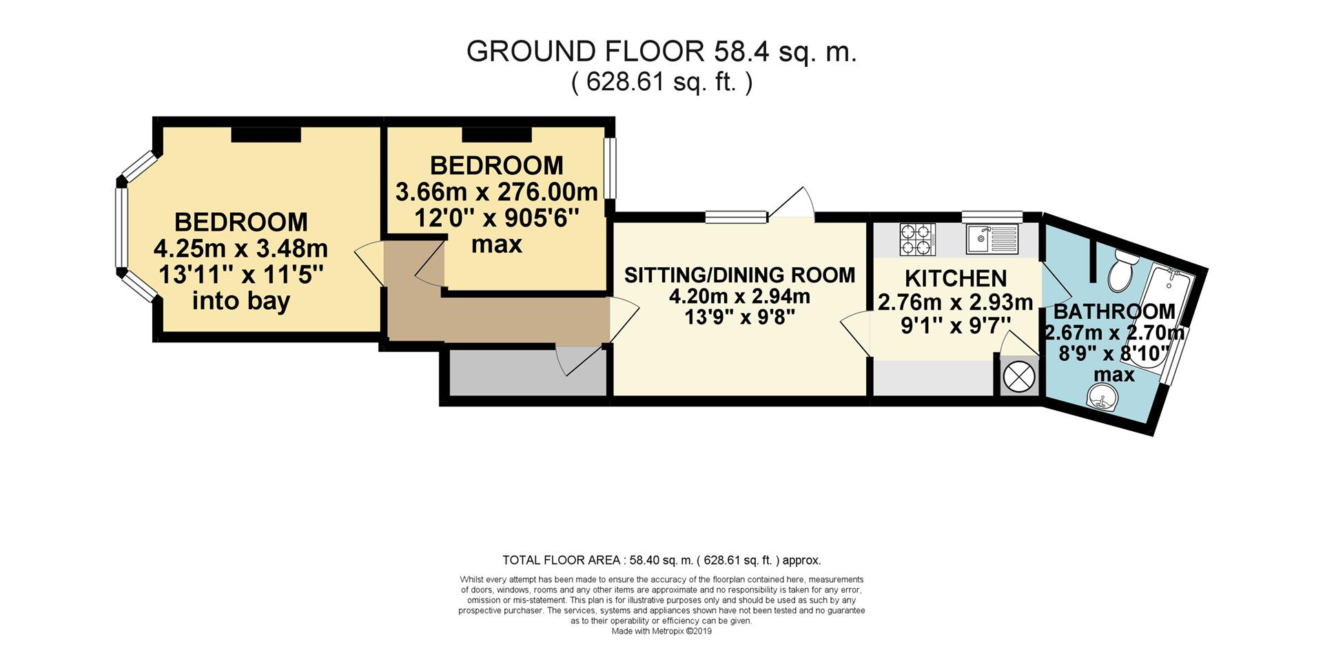 2 Bedrooms Flat to rent in Grosvenor Road, Watford WD17