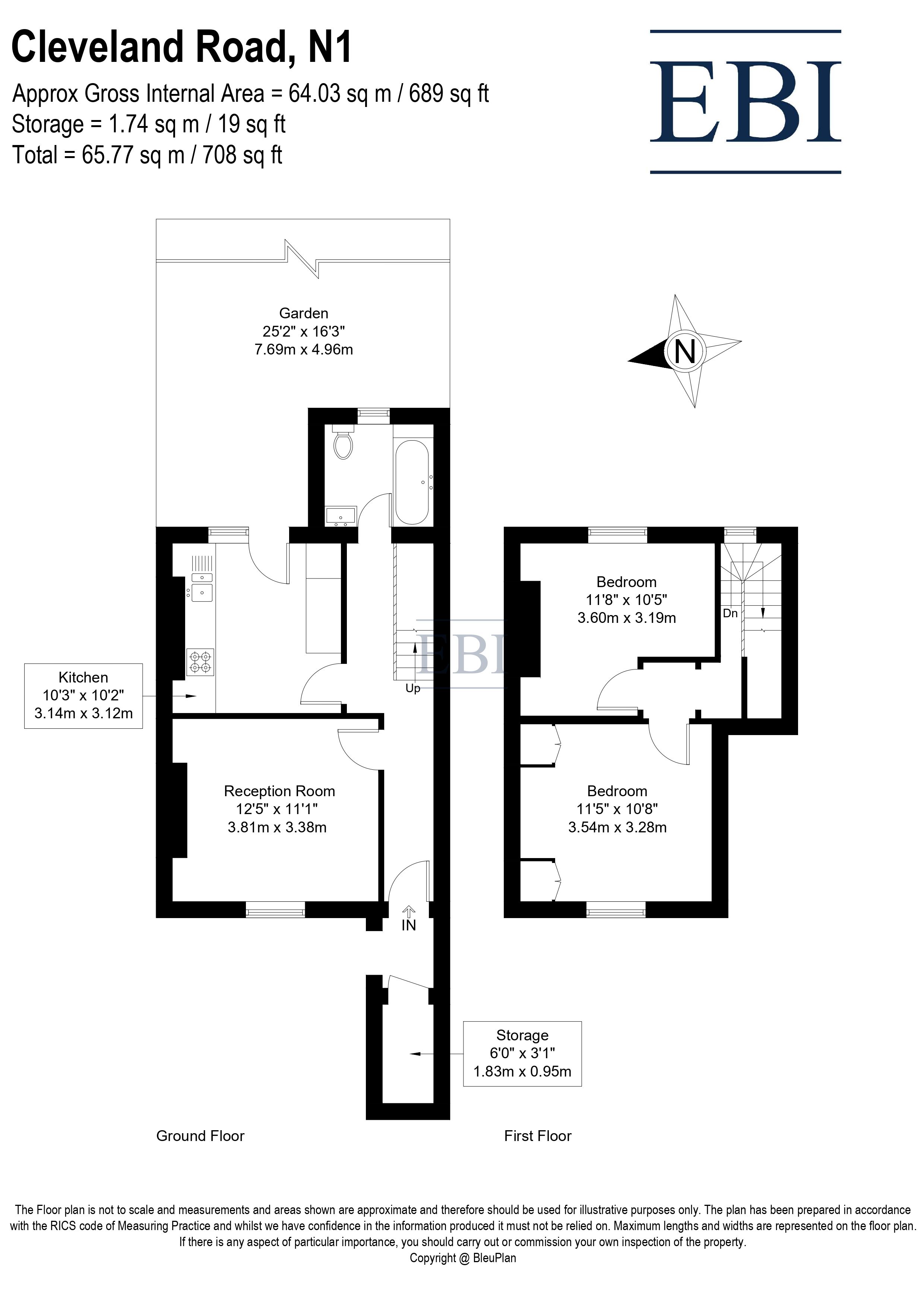 Cleveland Road, London floorplan