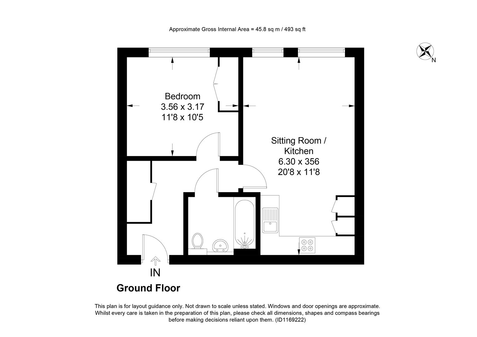 Flat 4 Norbury House, Thornton Close, Leatherhead floorplan