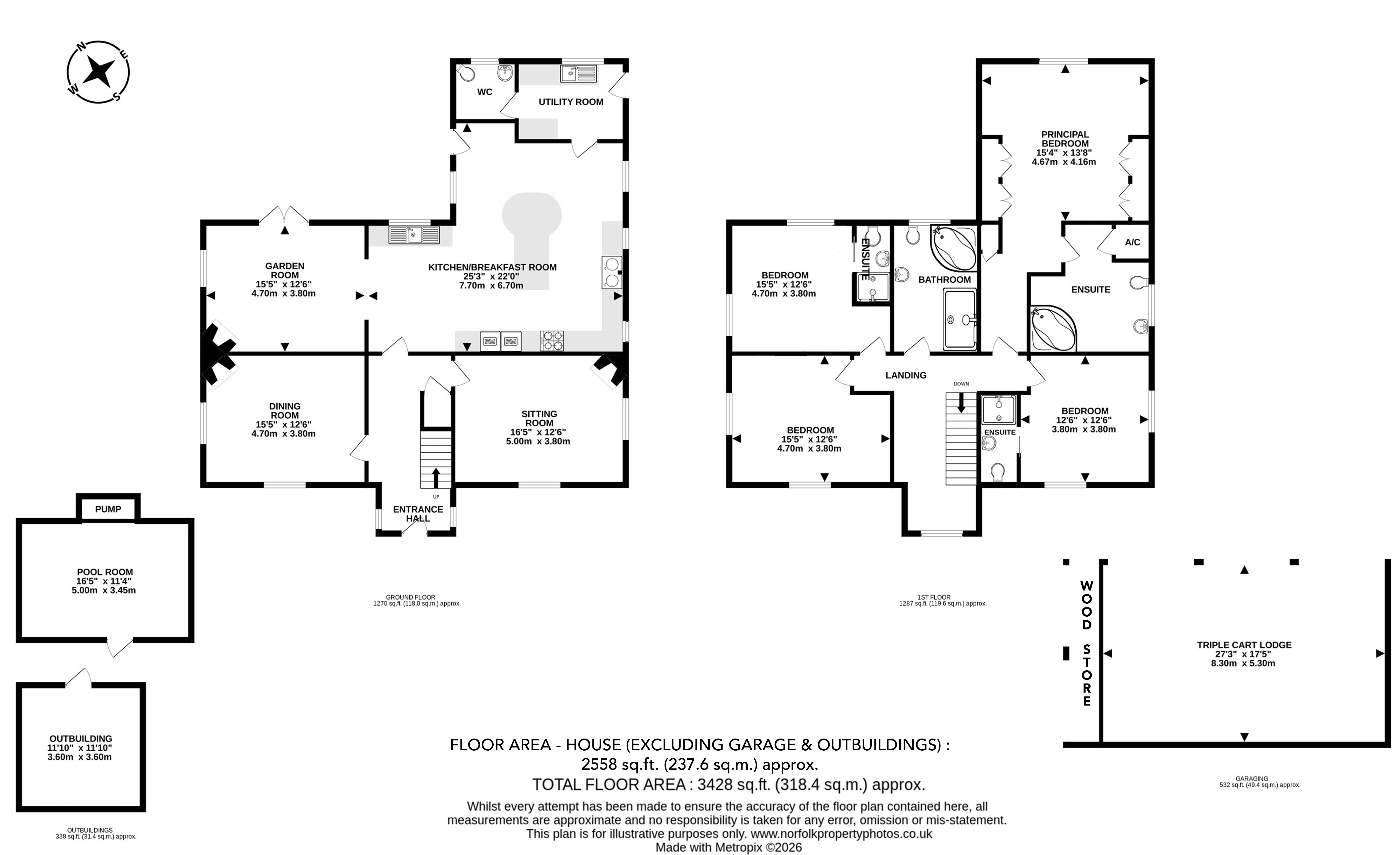 Cowslip Lodge, Drury Lane, Carbrooke floorplan